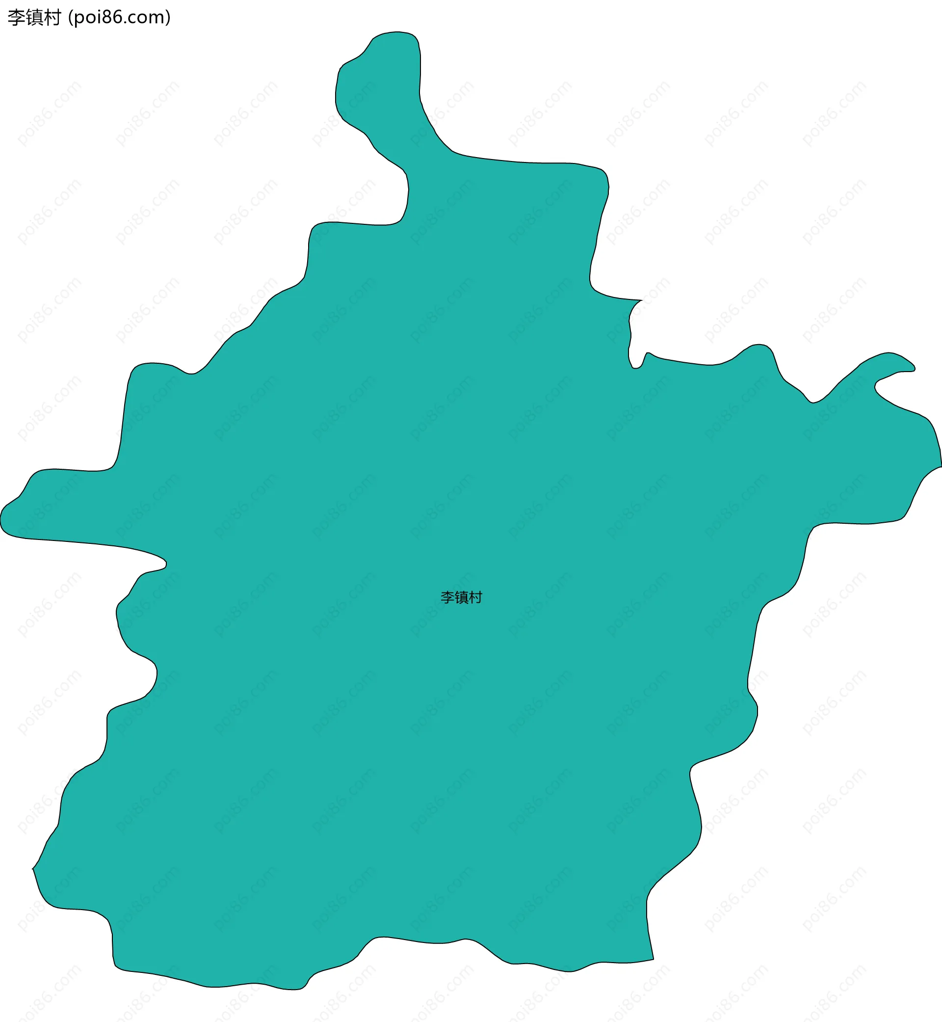 李镇村边界地图