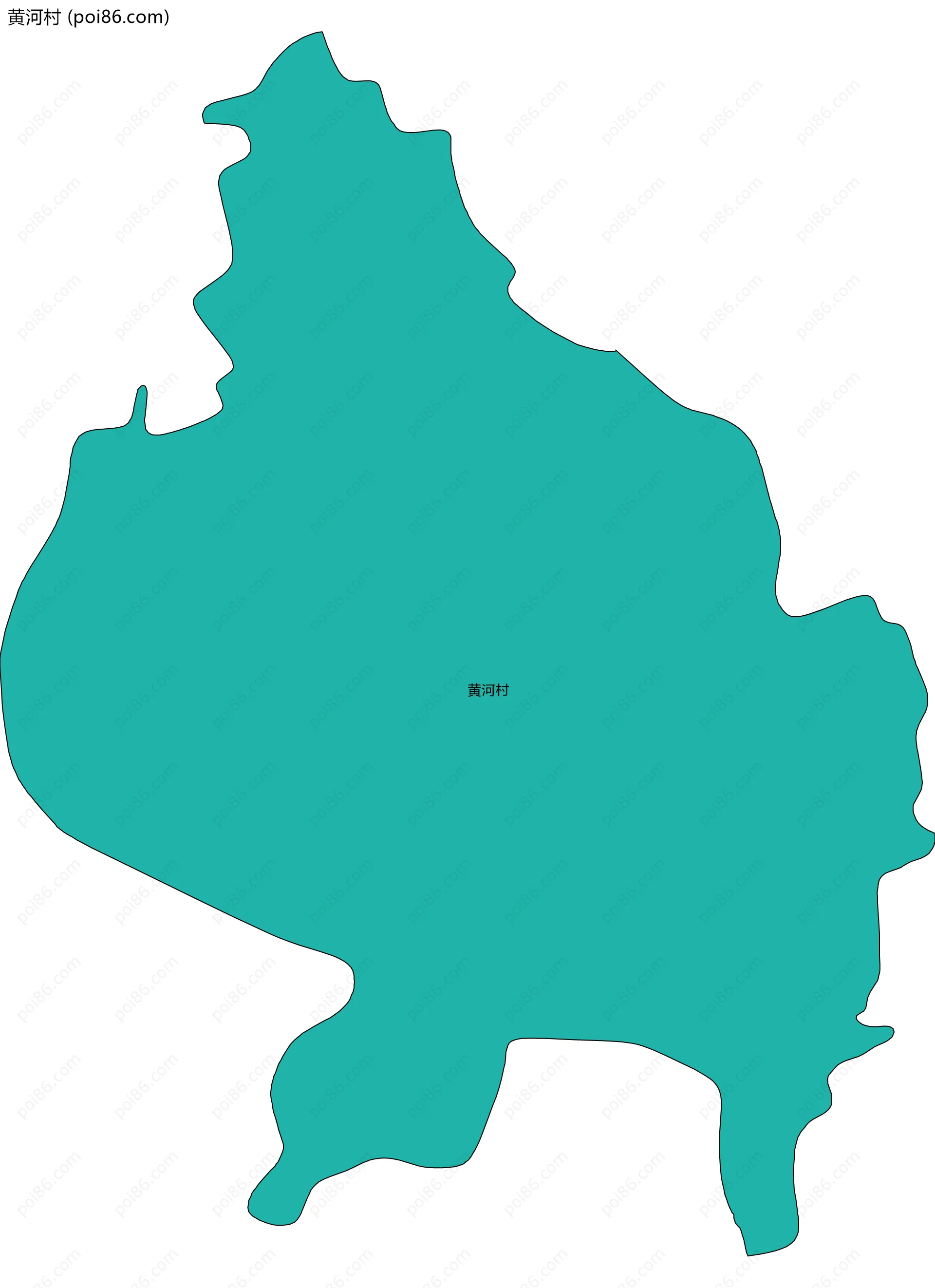 黄河村边界地图