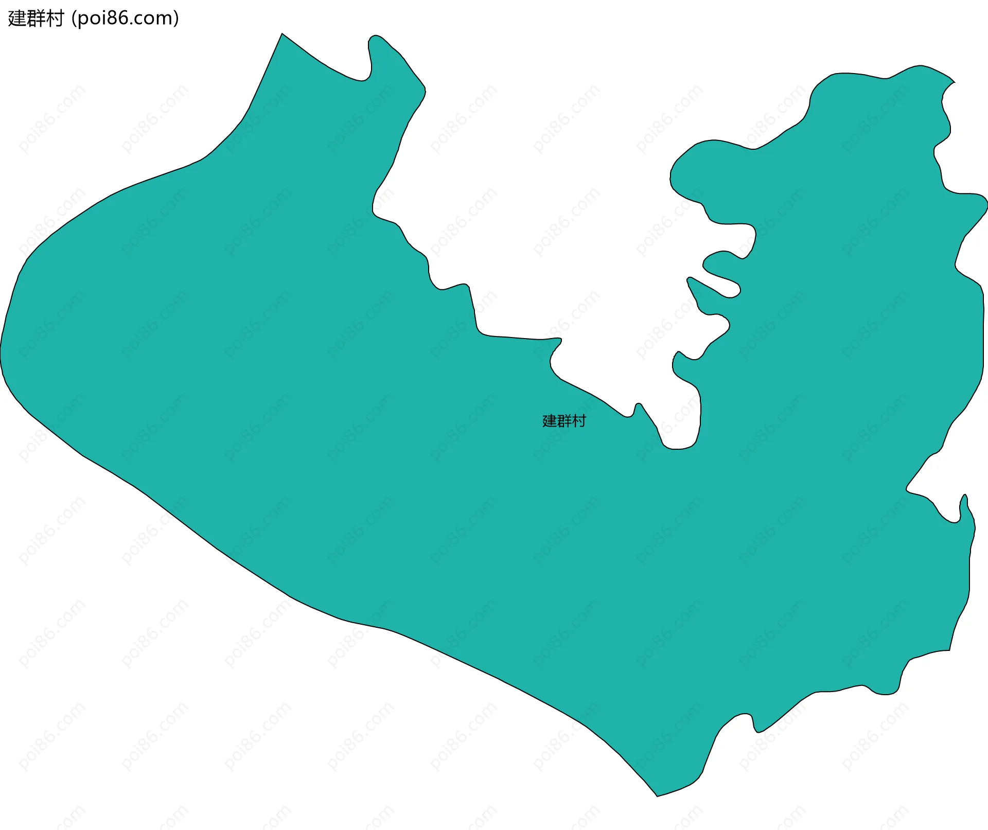 建群村边界地图