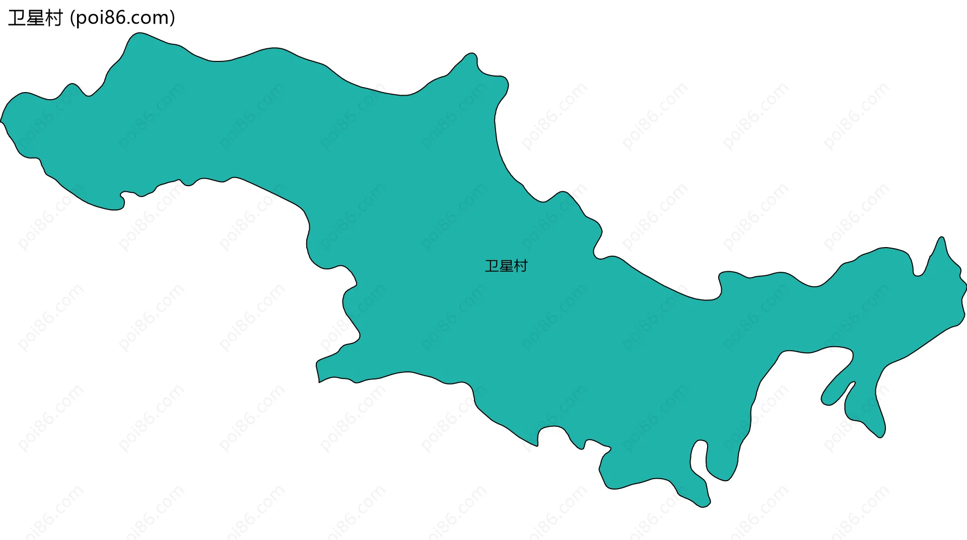 卫星村边界地图