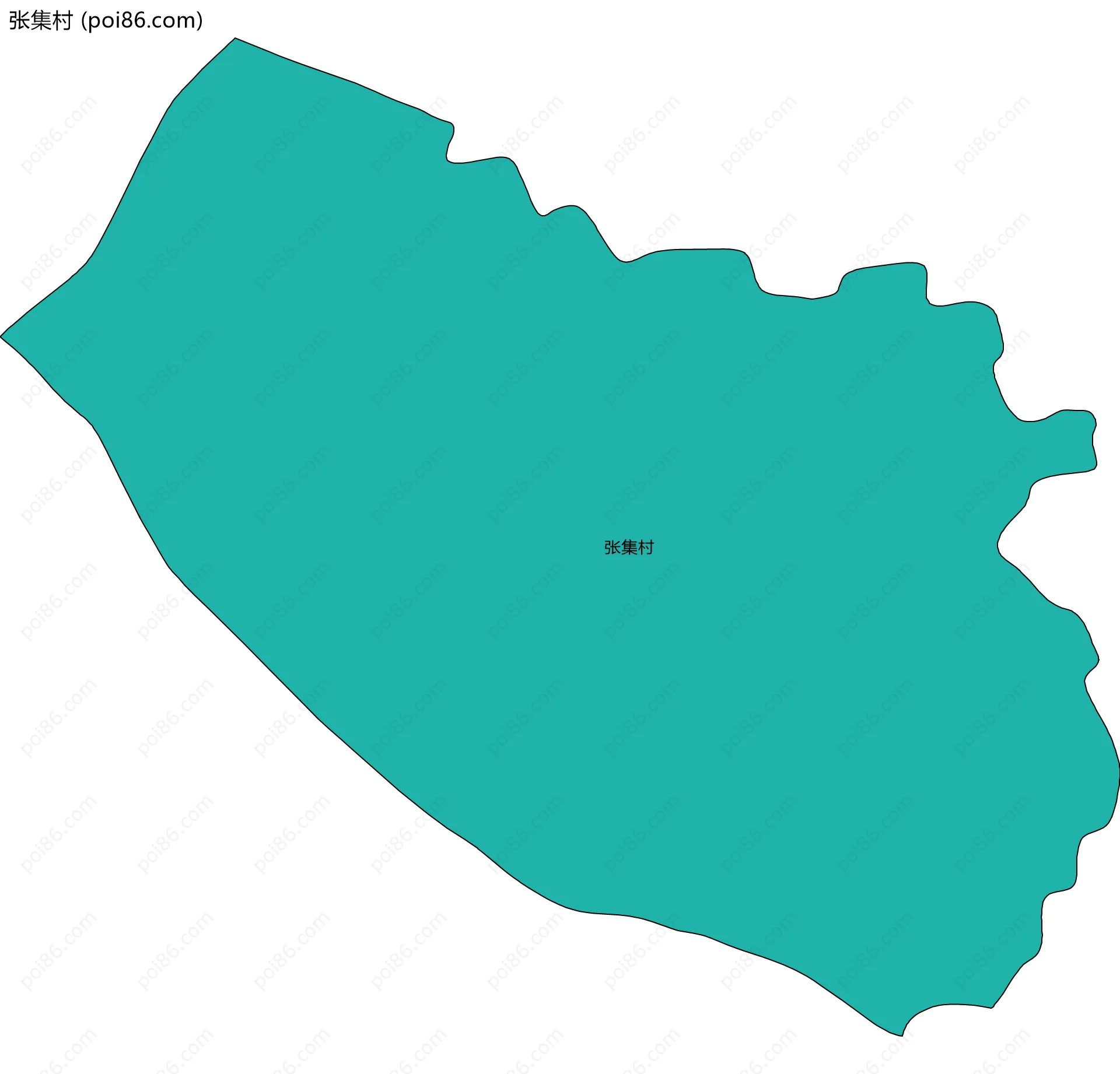 张集村边界地图
