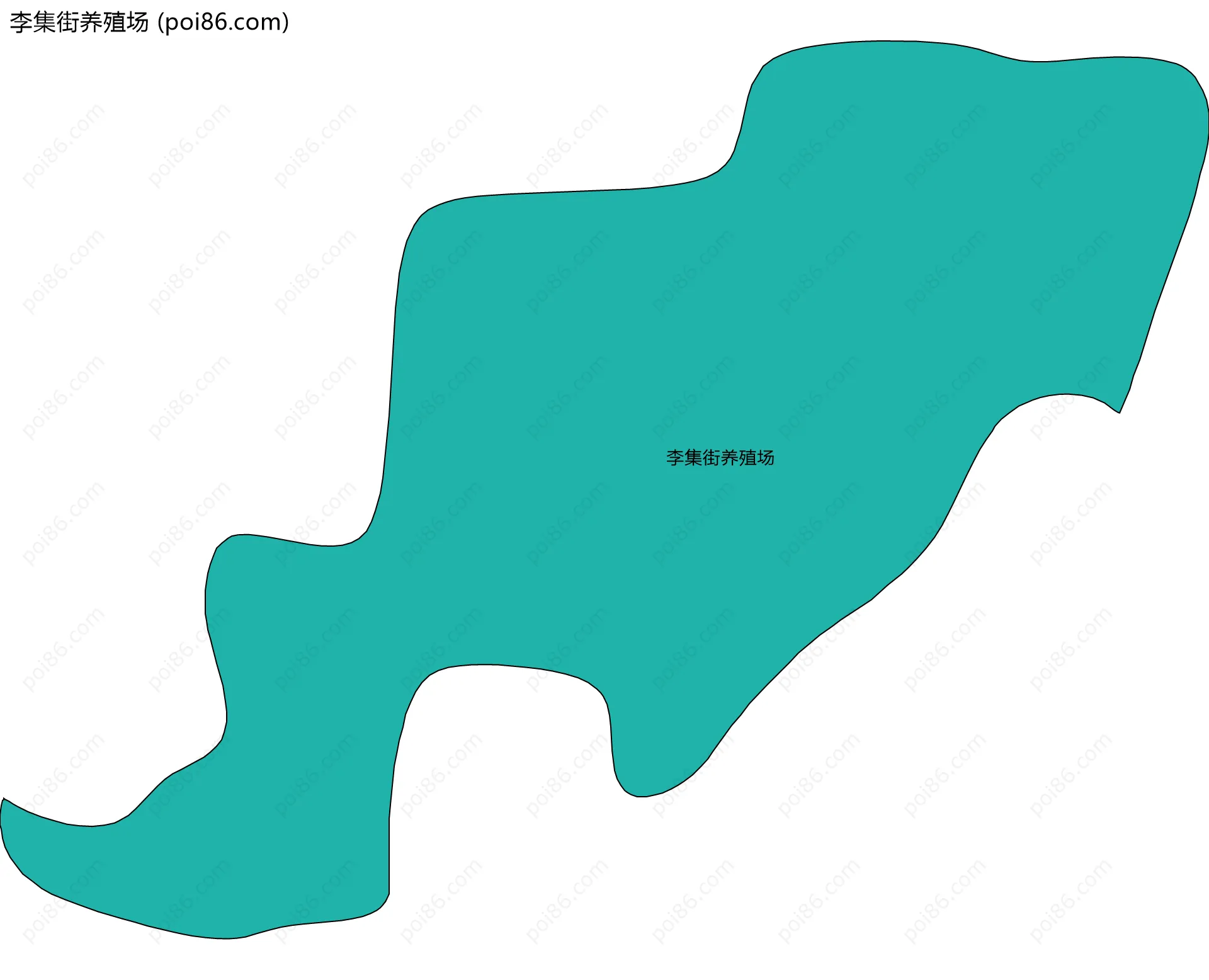 李集街养殖场边界地图