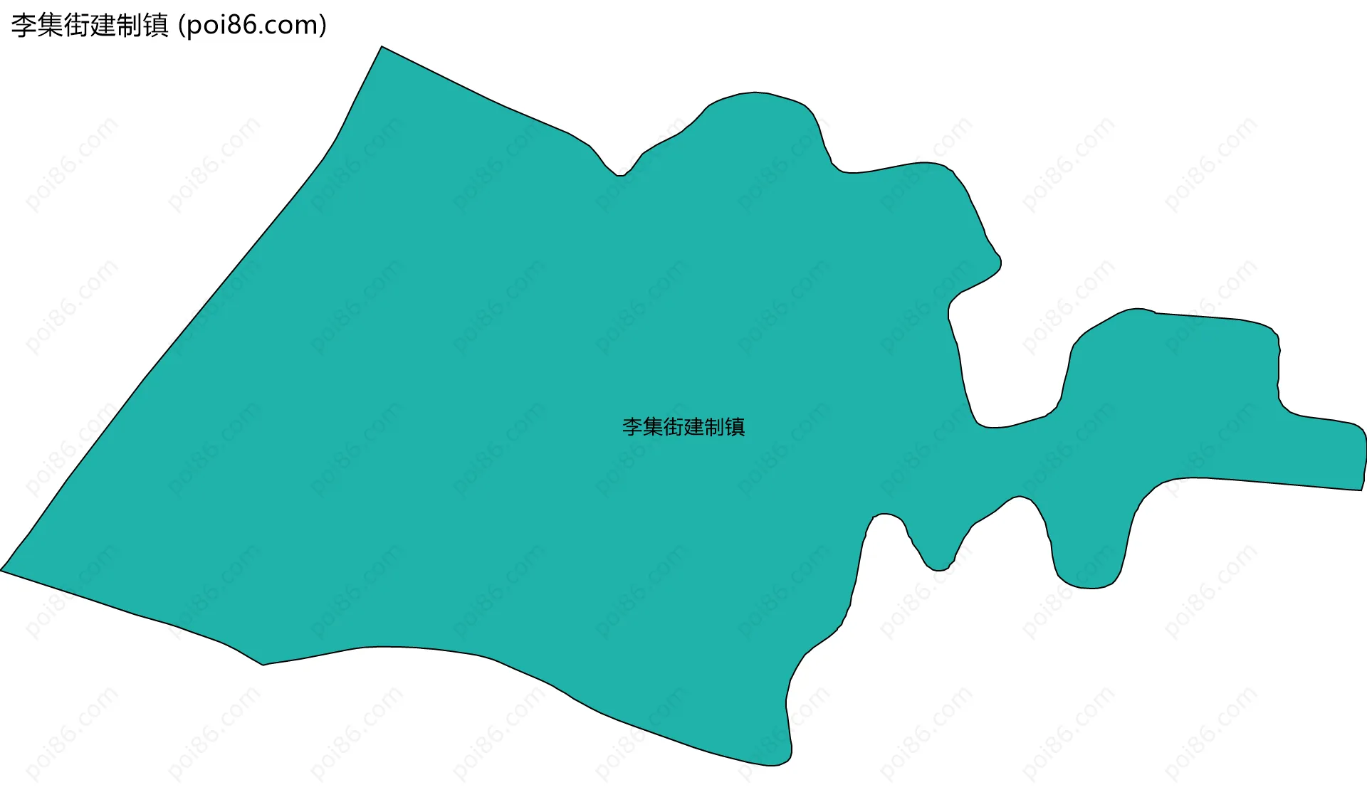 李集街建制镇边界地图