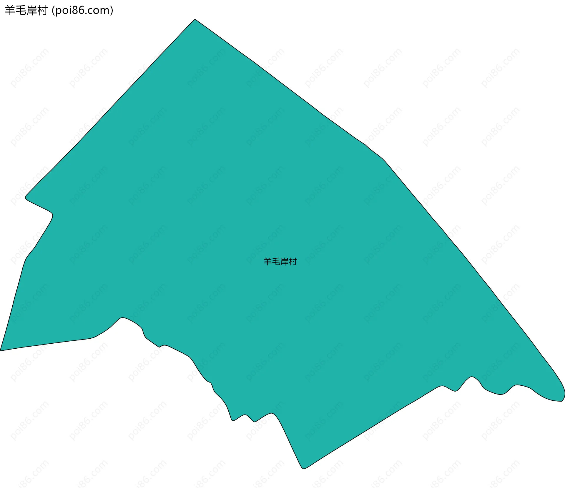 羊毛岸村边界地图