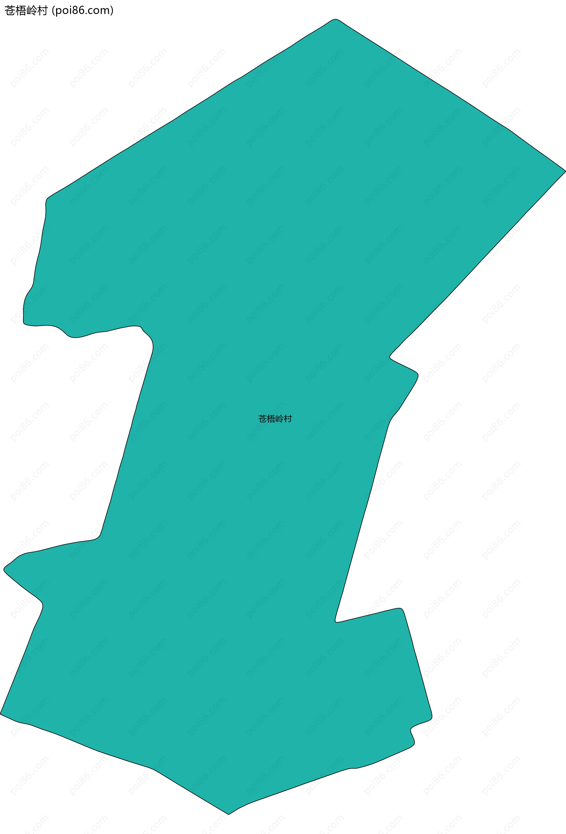 苍梧岭村边界地图