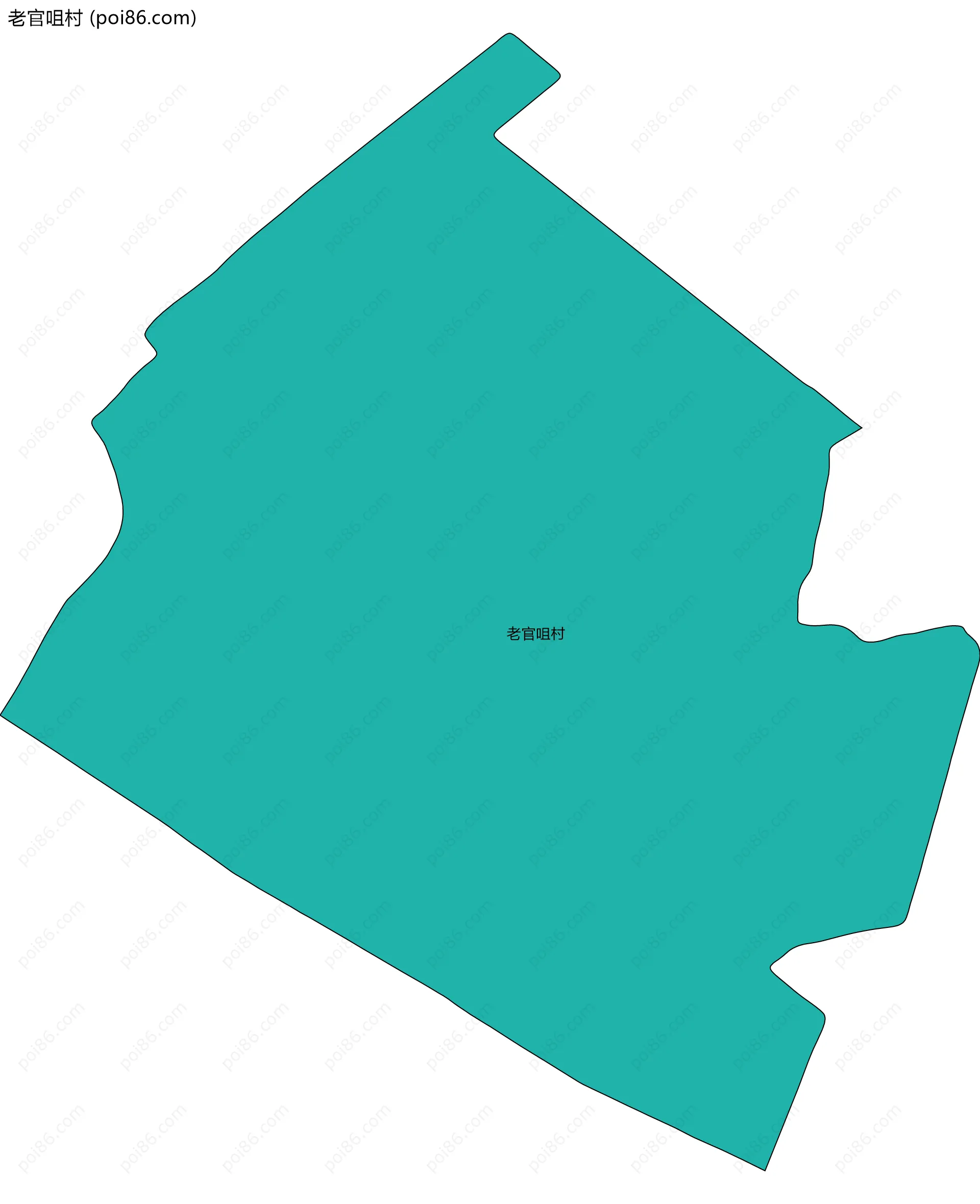 老官咀村边界地图