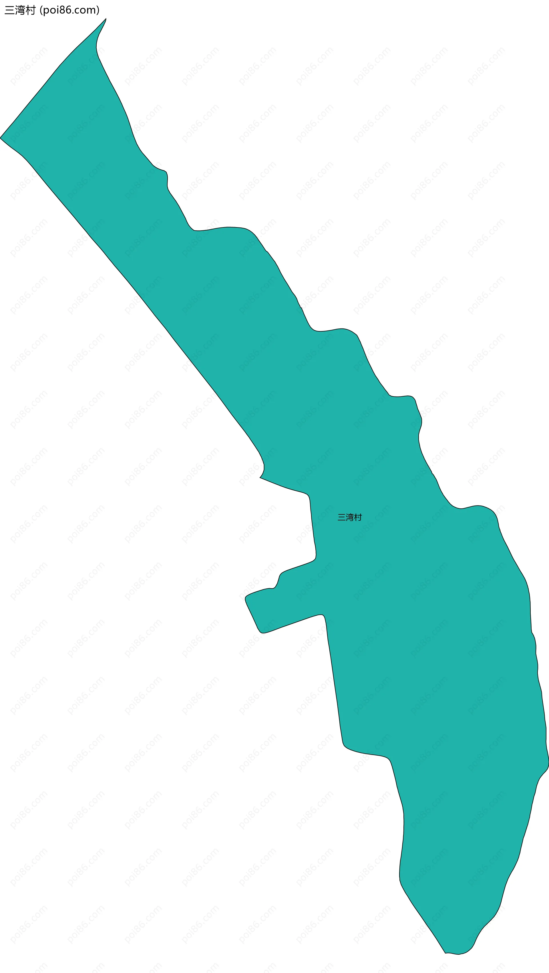 三湾村边界地图