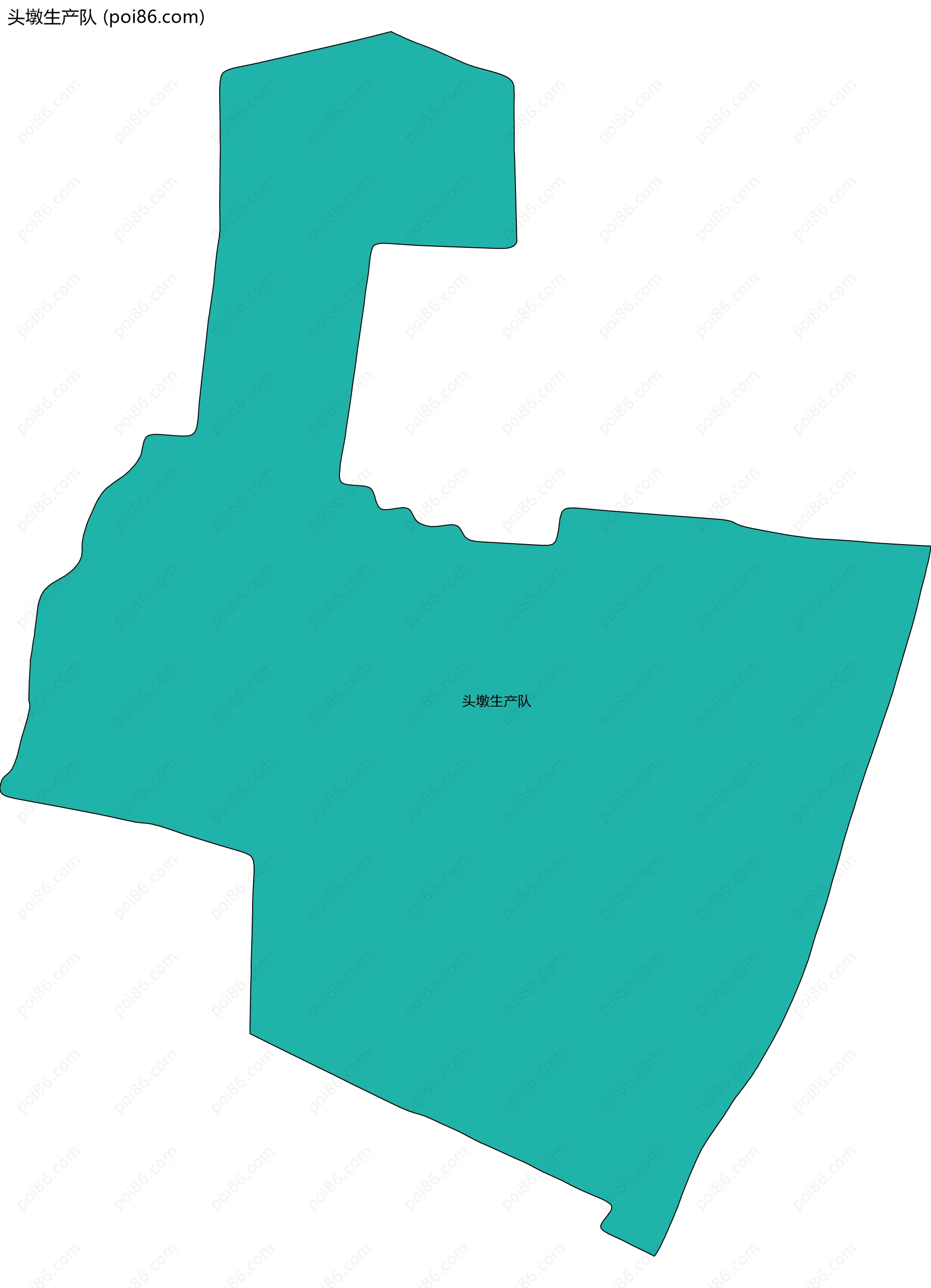 头墩生产队边界地图