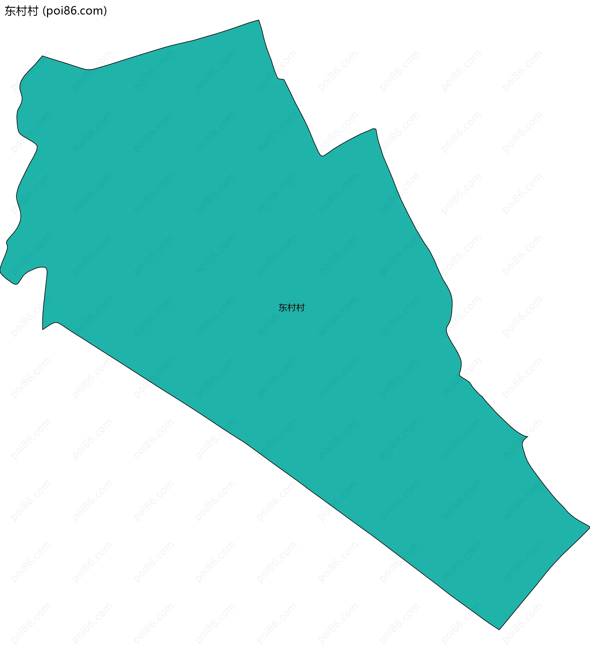 东村村边界地图