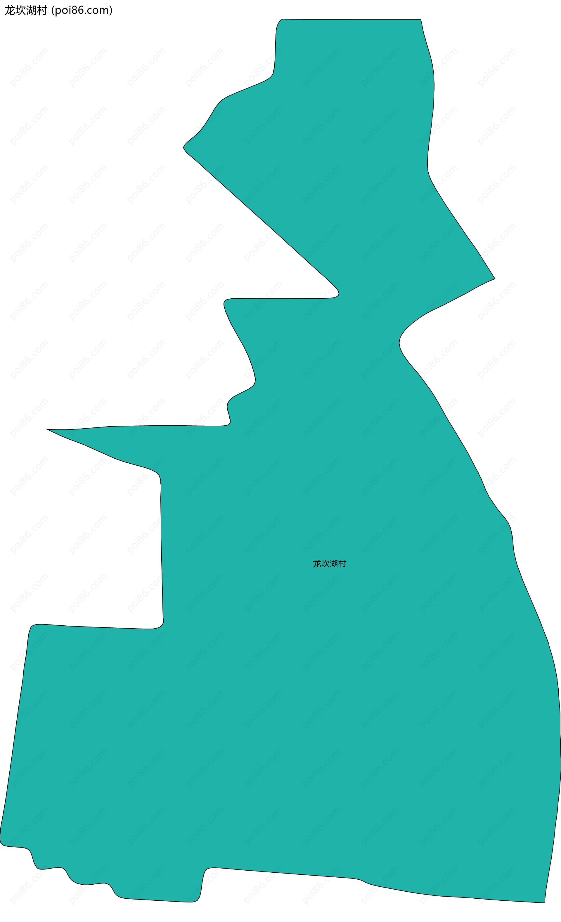 龙坎湖村边界地图