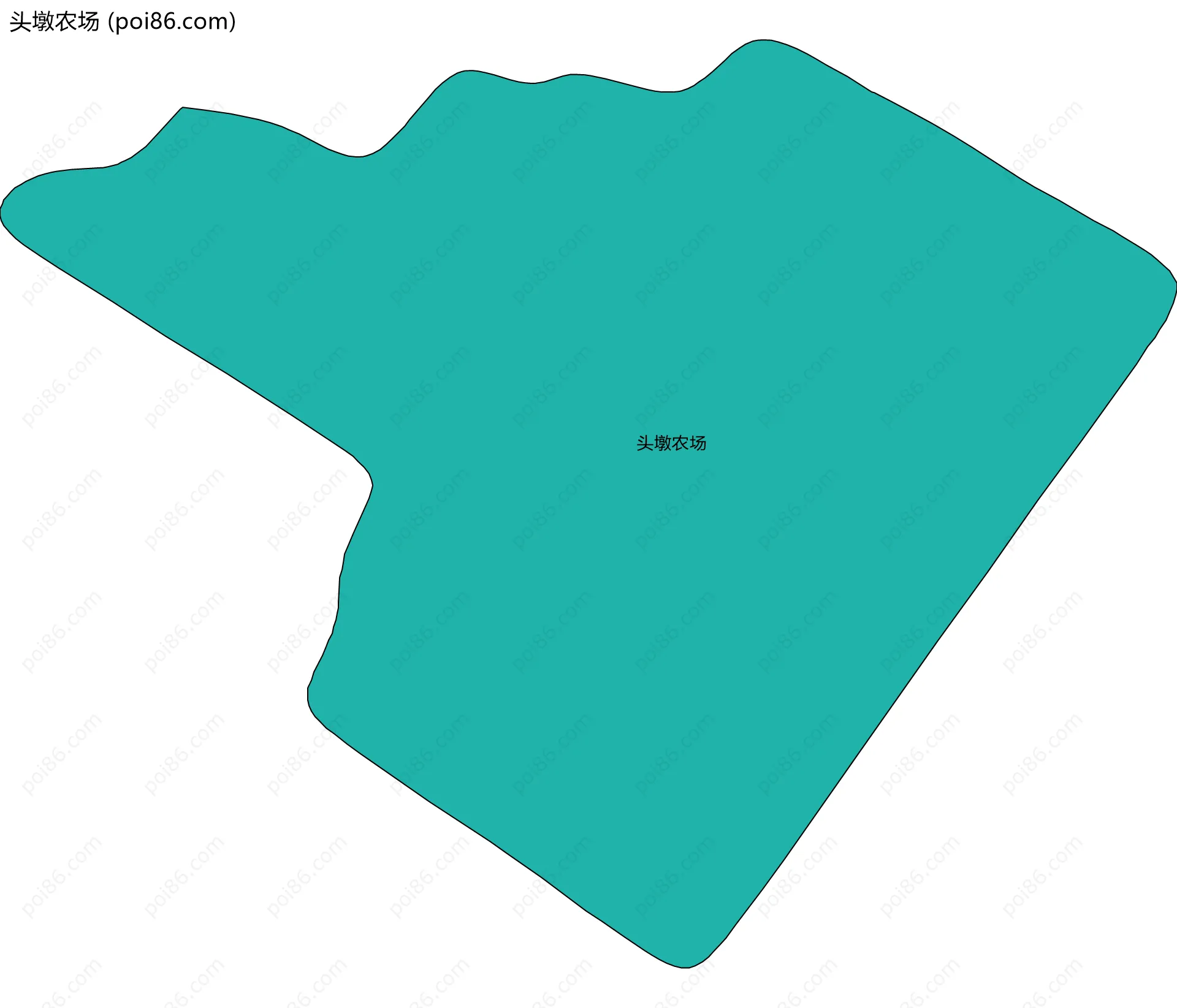 头墩农场边界地图