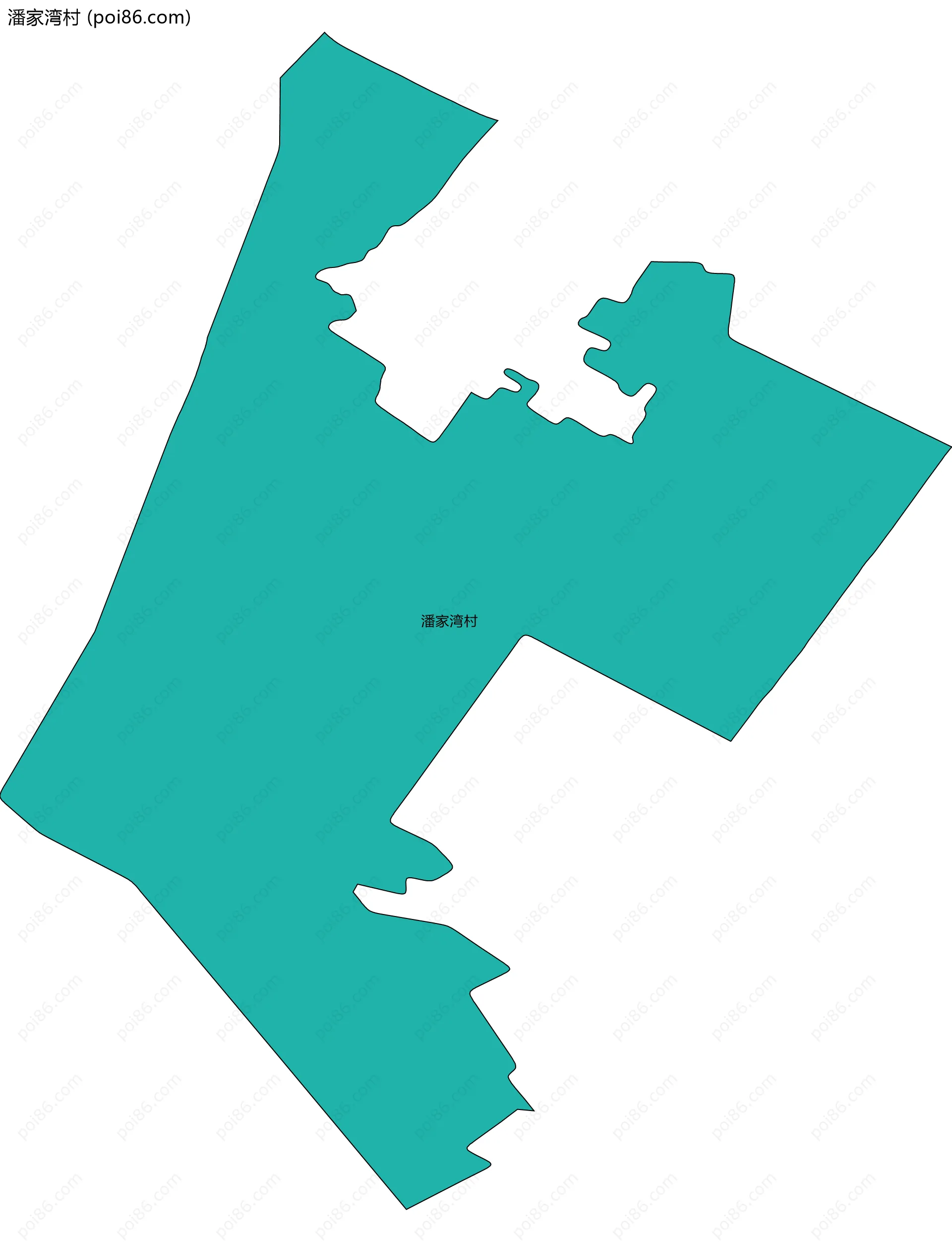 潘家湾村边界地图