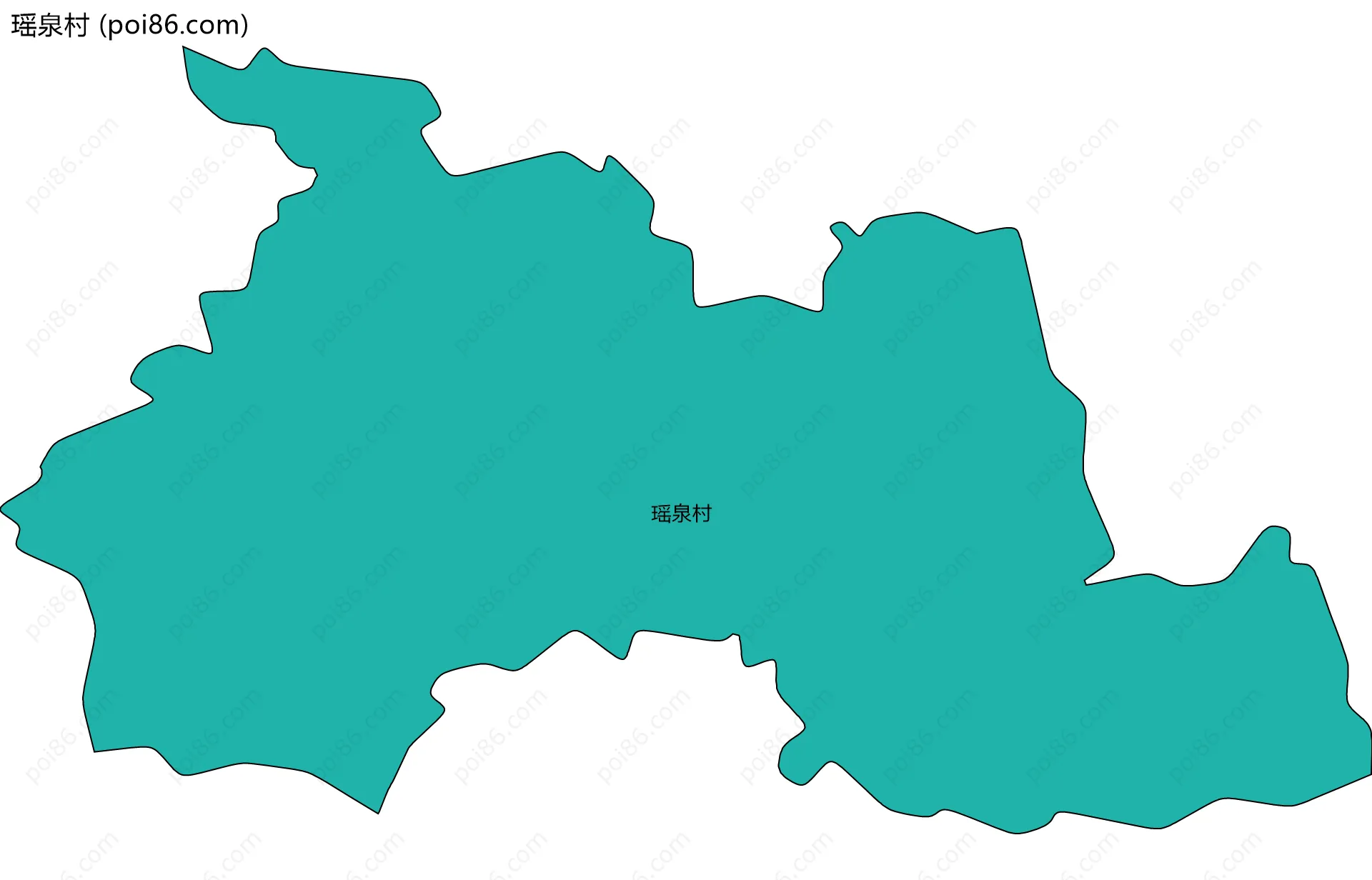 瑶泉村边界地图