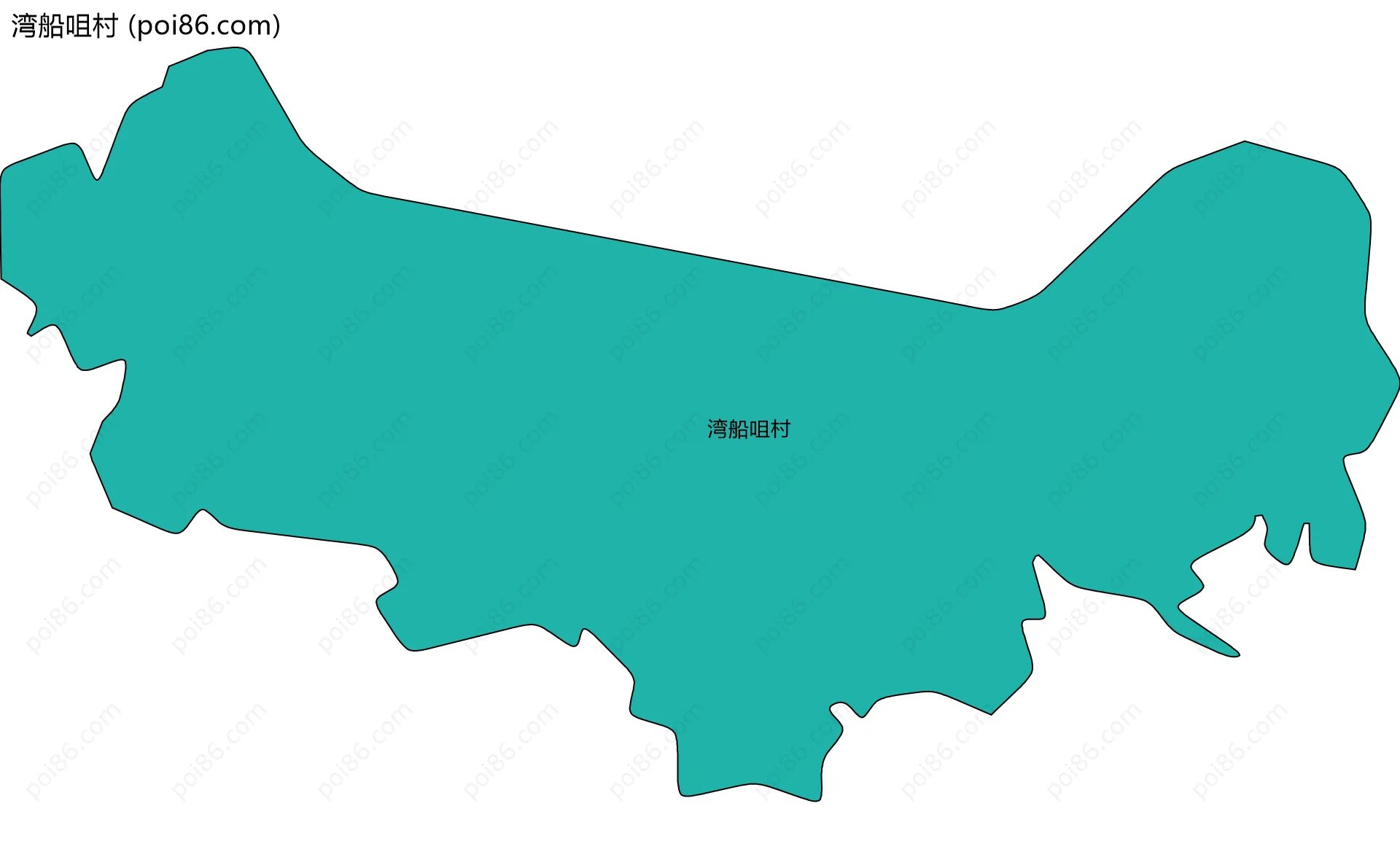 湾船咀村边界地图