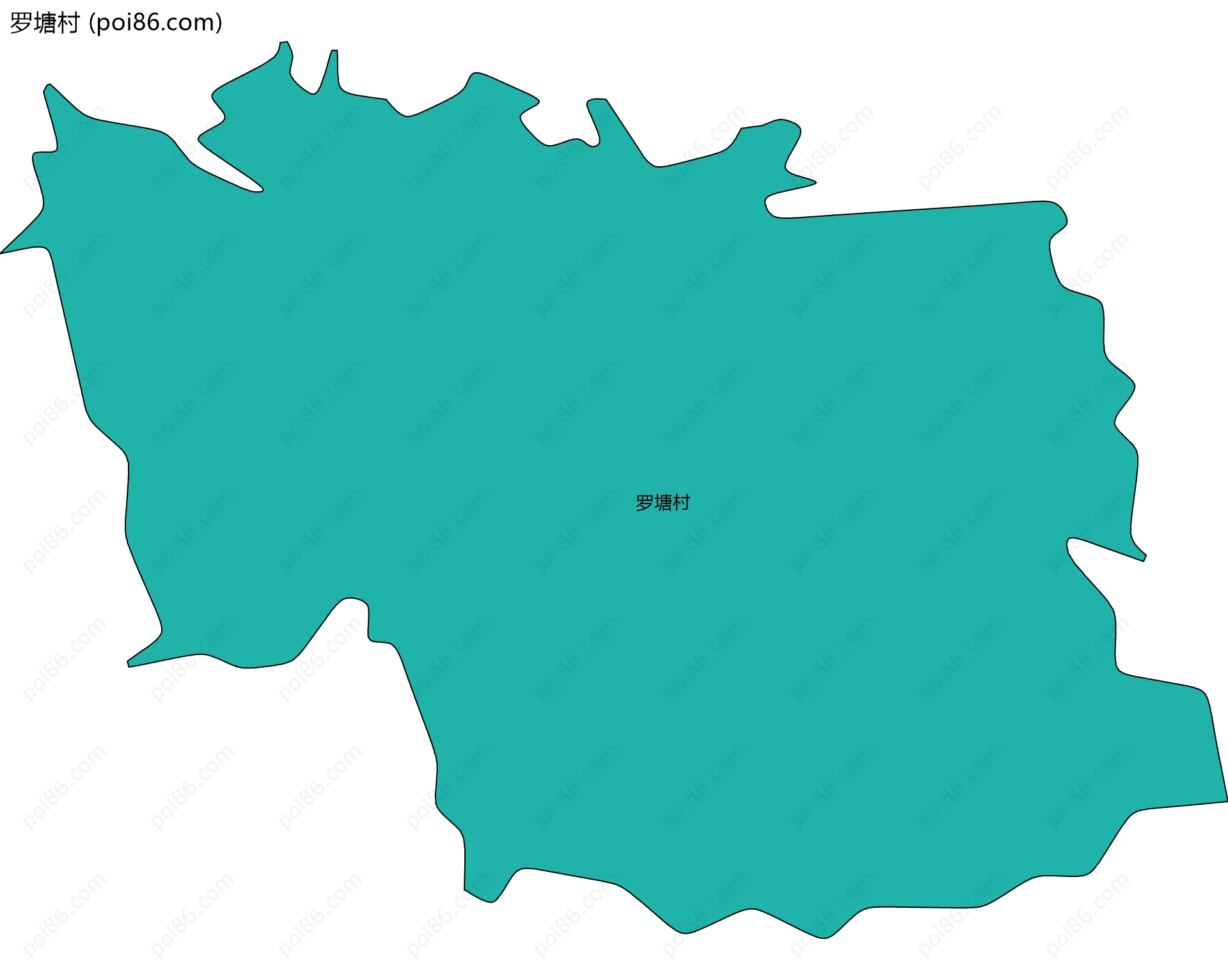 罗塘村边界地图