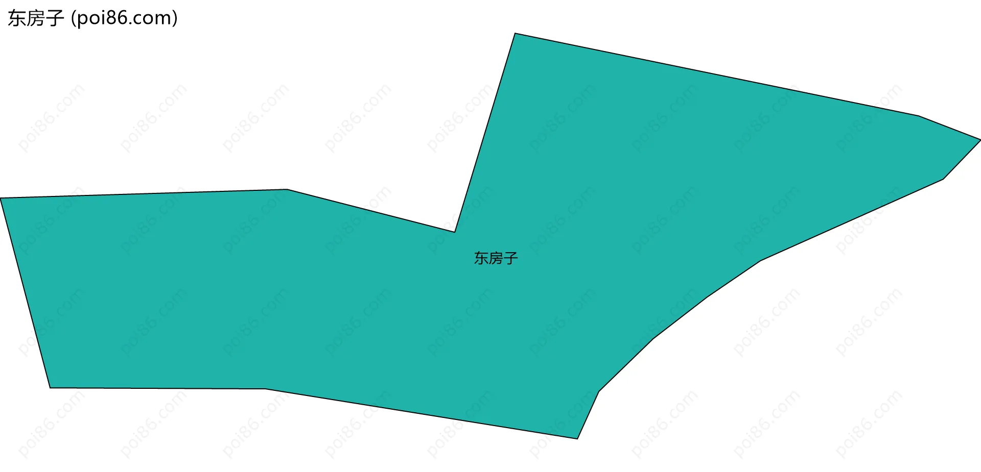 东房子边界地图