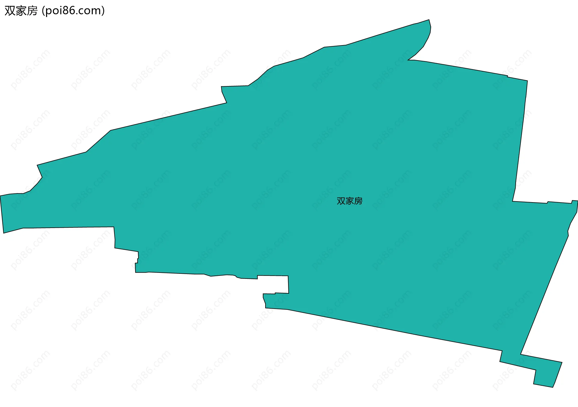 双家房边界地图
