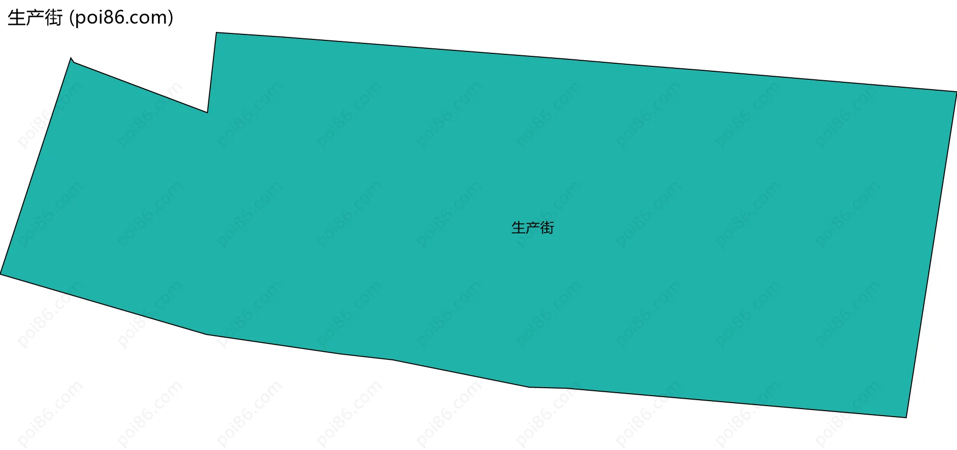 生产街边界地图