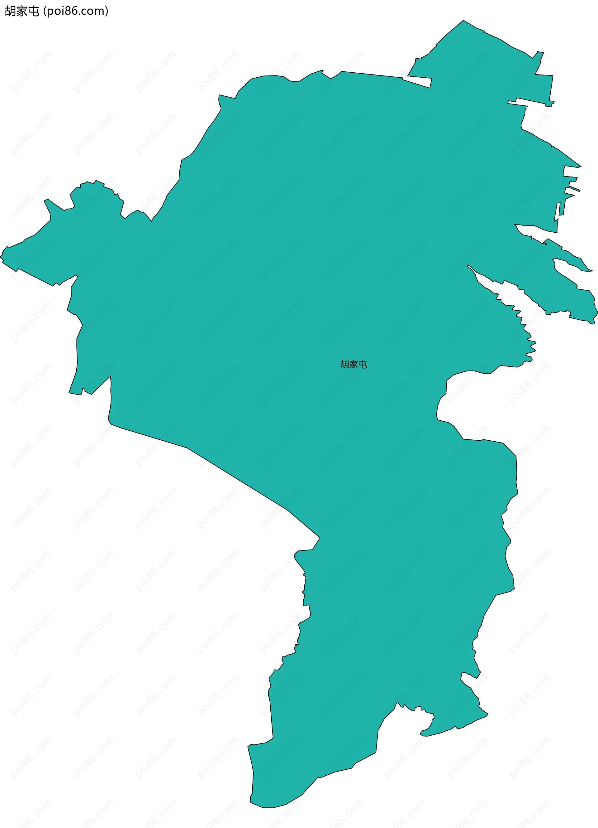 胡家屯边界地图