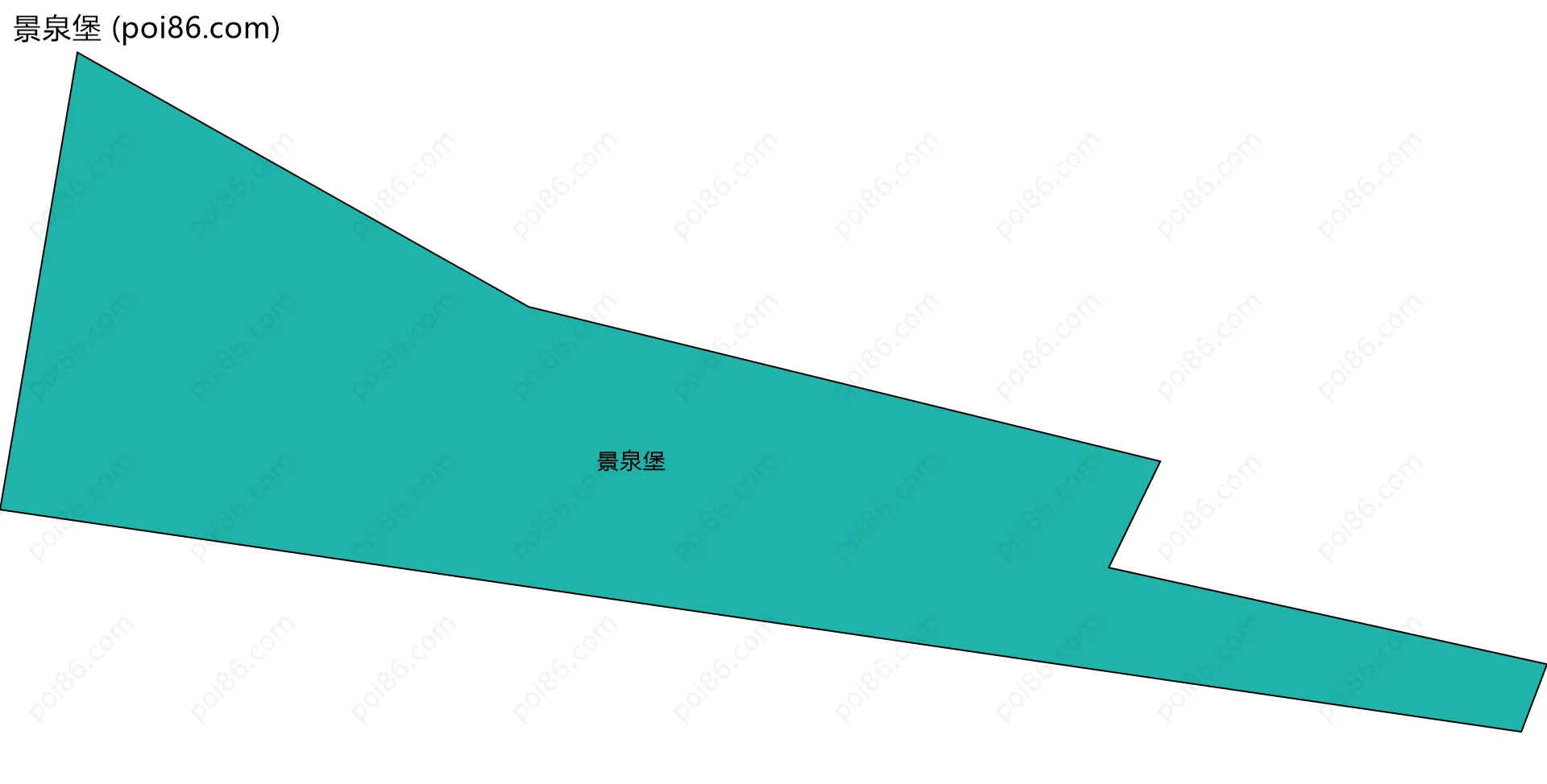 景泉堡边界地图