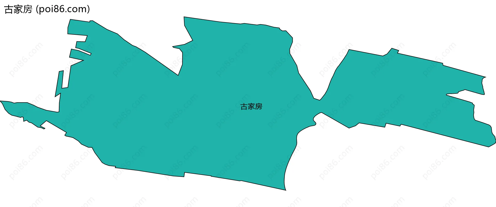 古家房边界地图