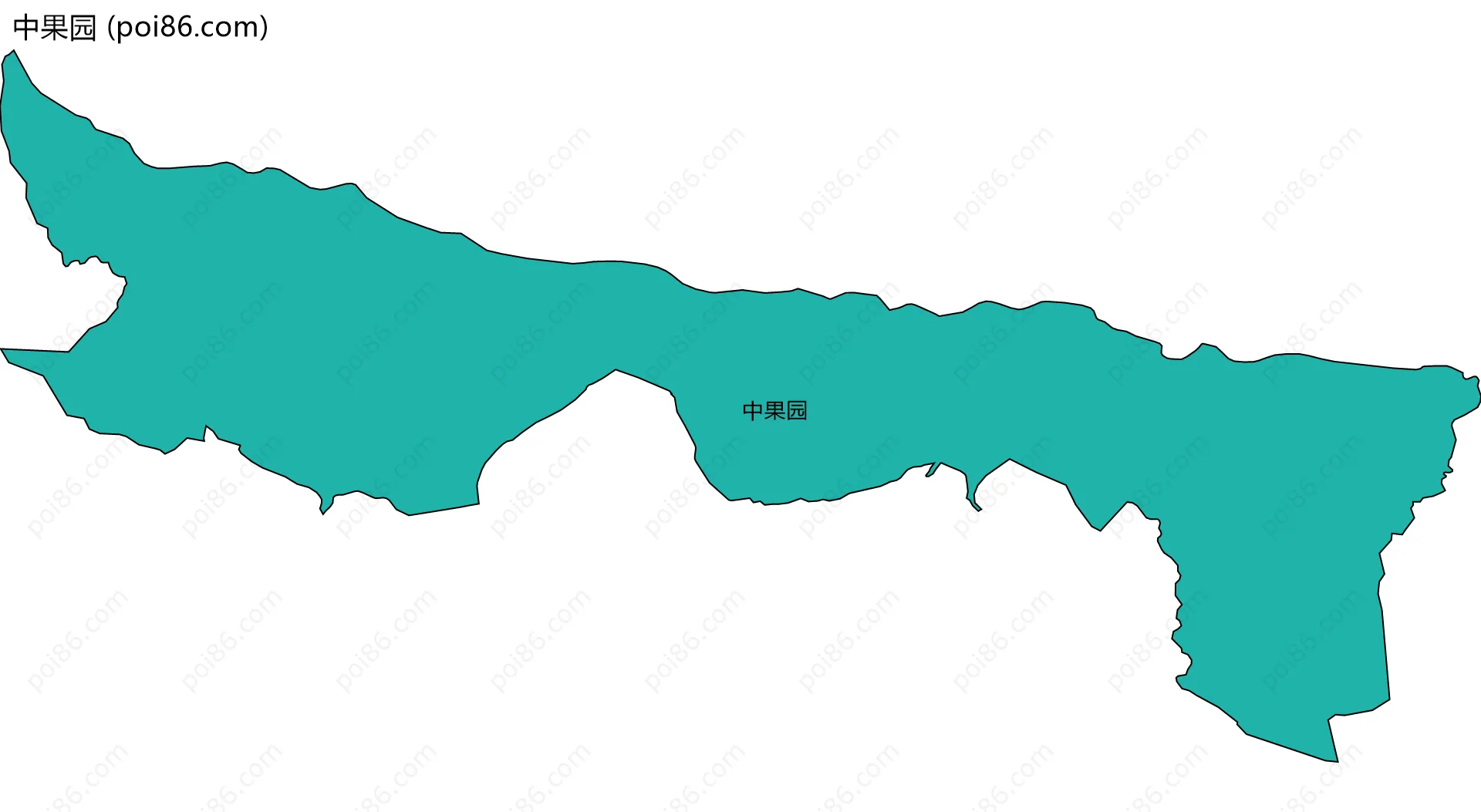 中果园边界地图