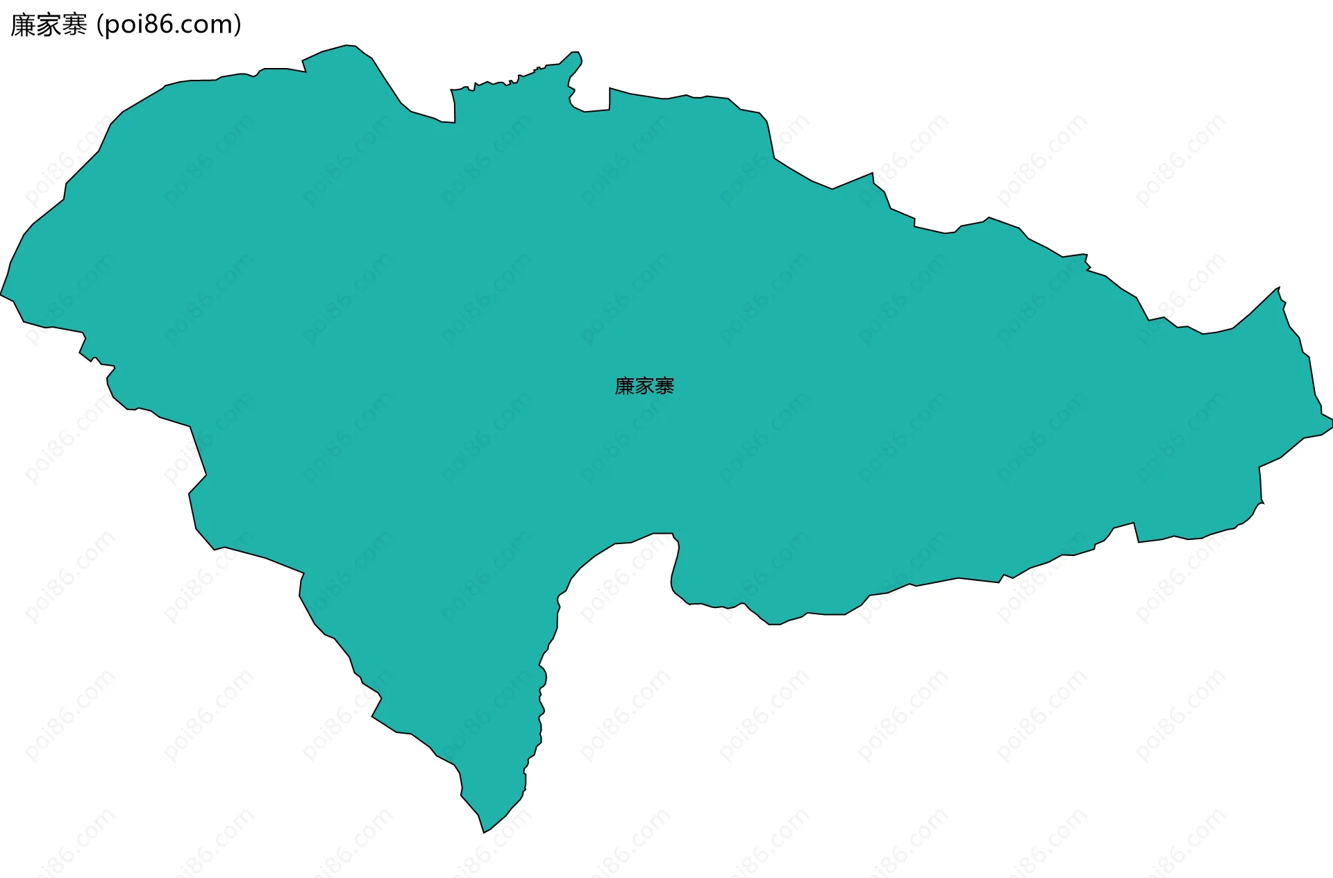 廉家寨边界地图