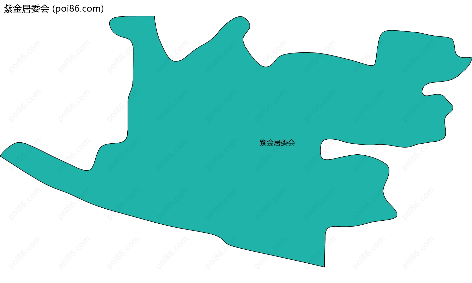 紫金居委会边界地图