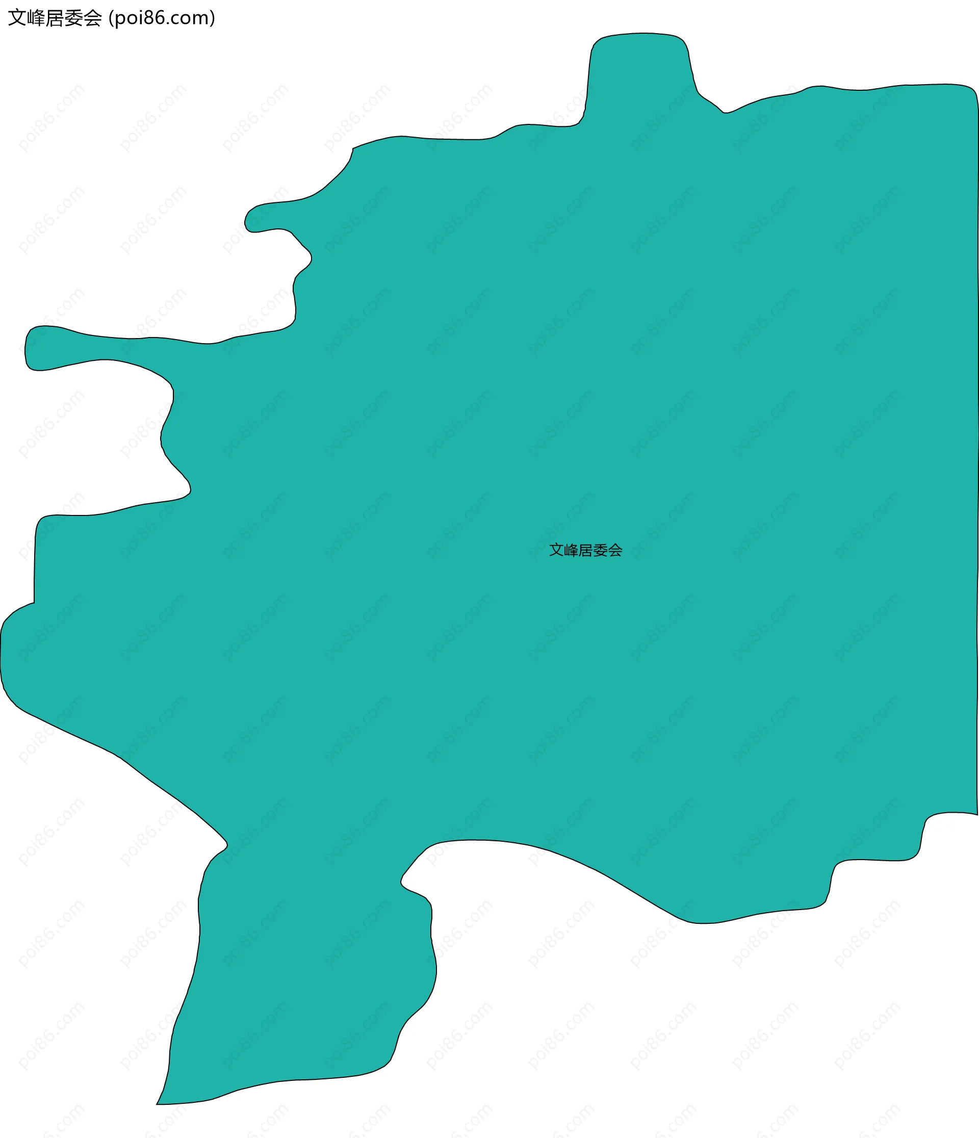 文峰居委会边界地图