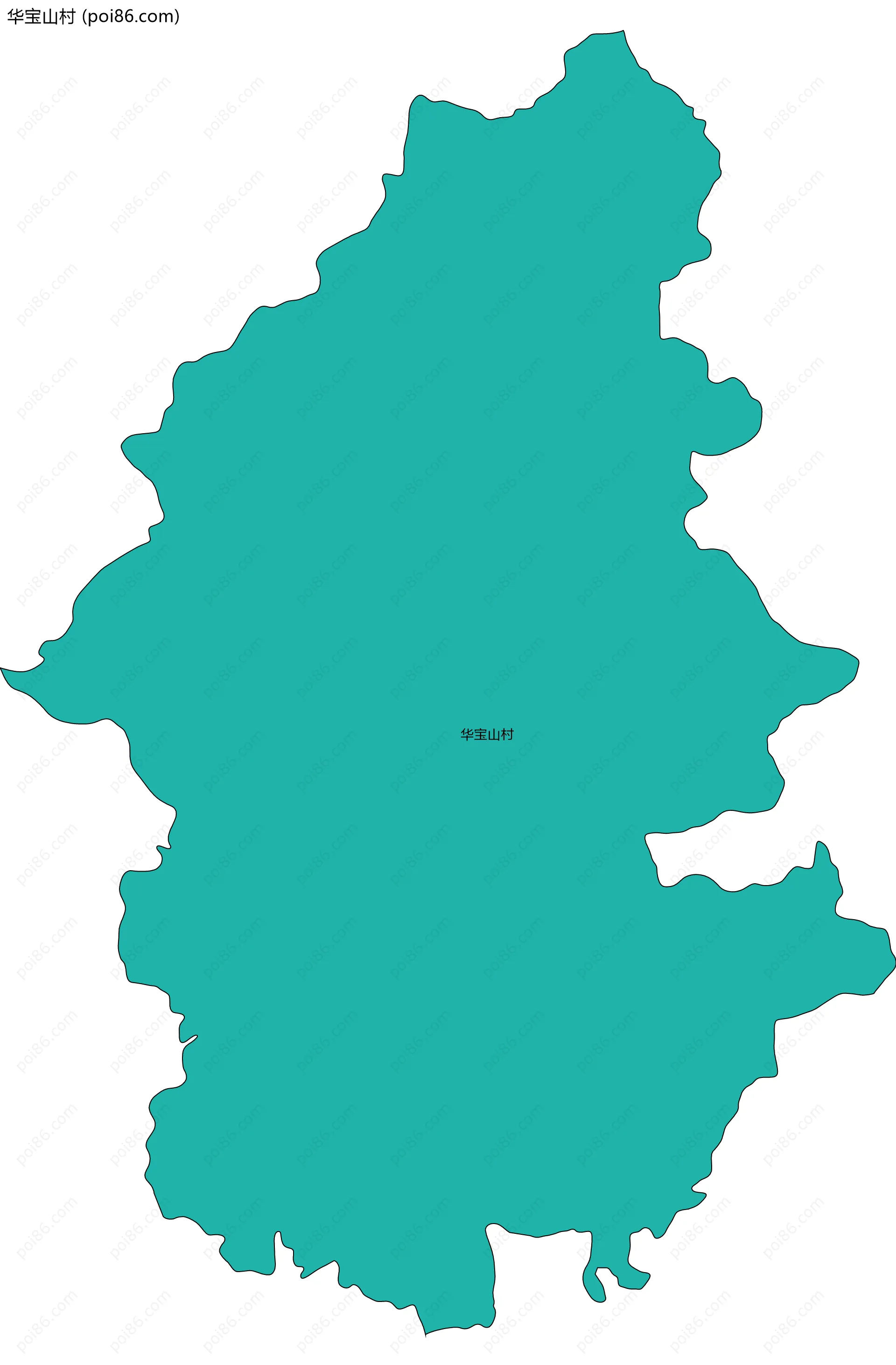 华宝山村边界地图