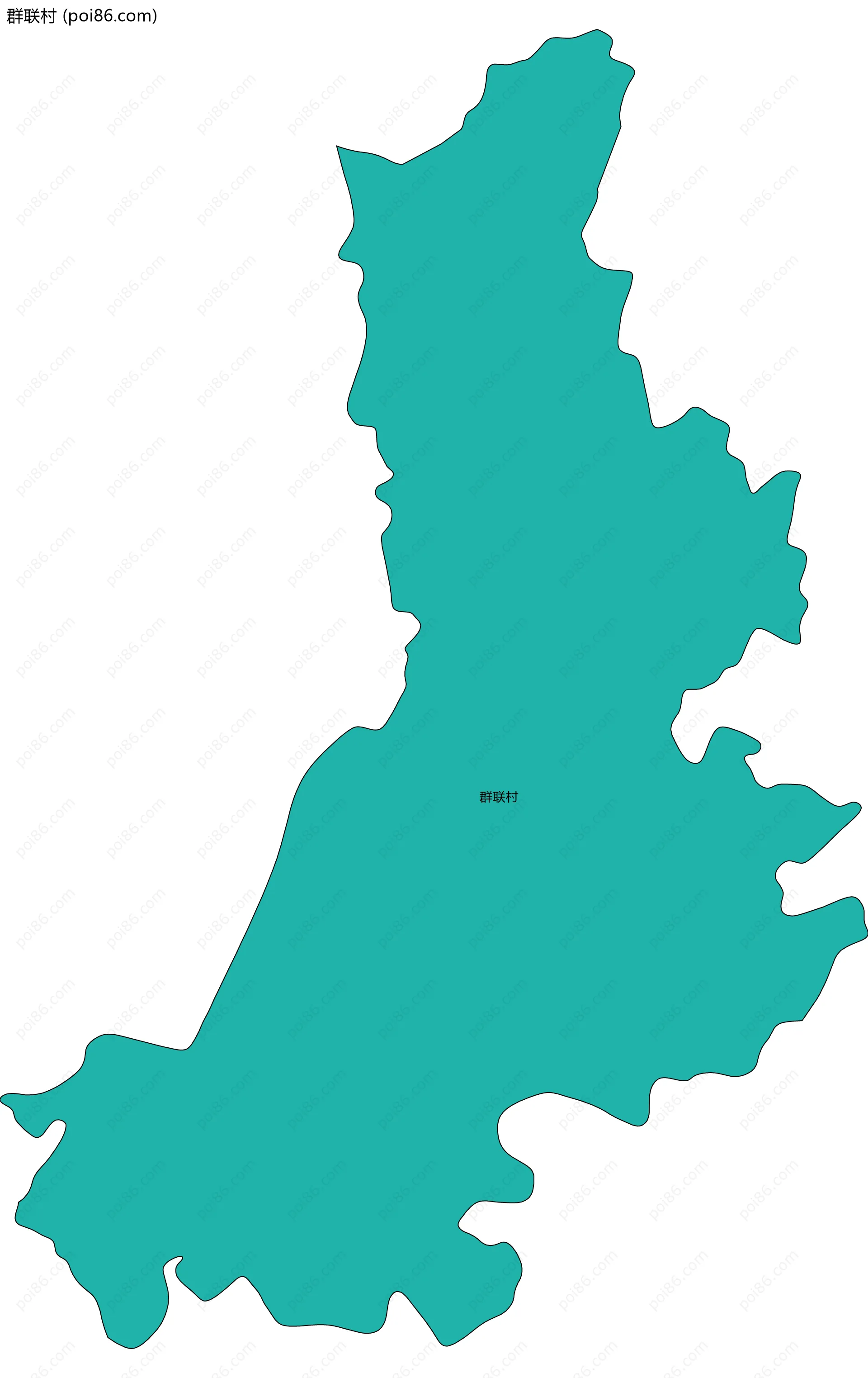 群联村边界地图