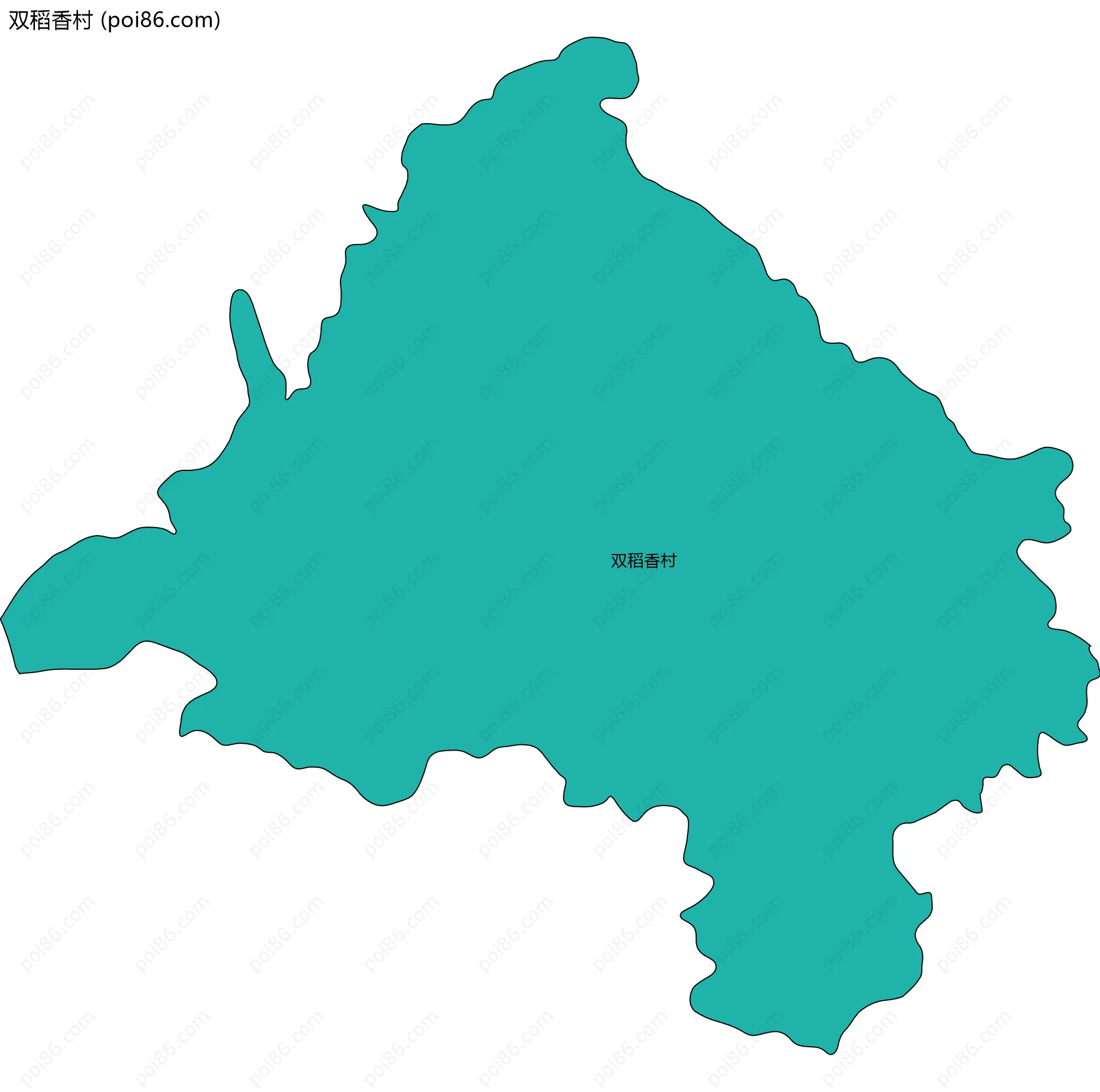 双稻香村边界地图