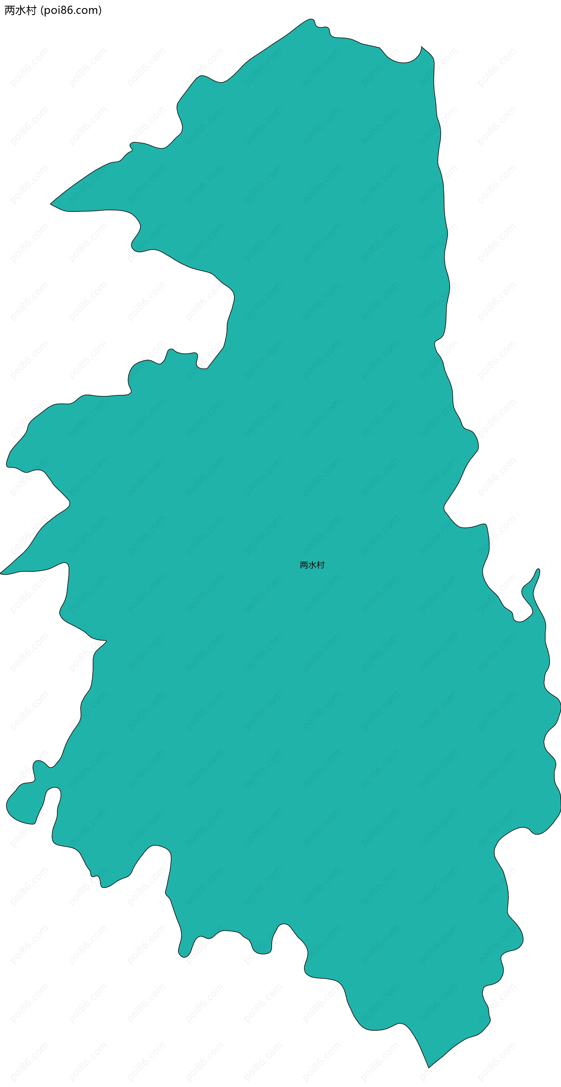 两水村边界地图