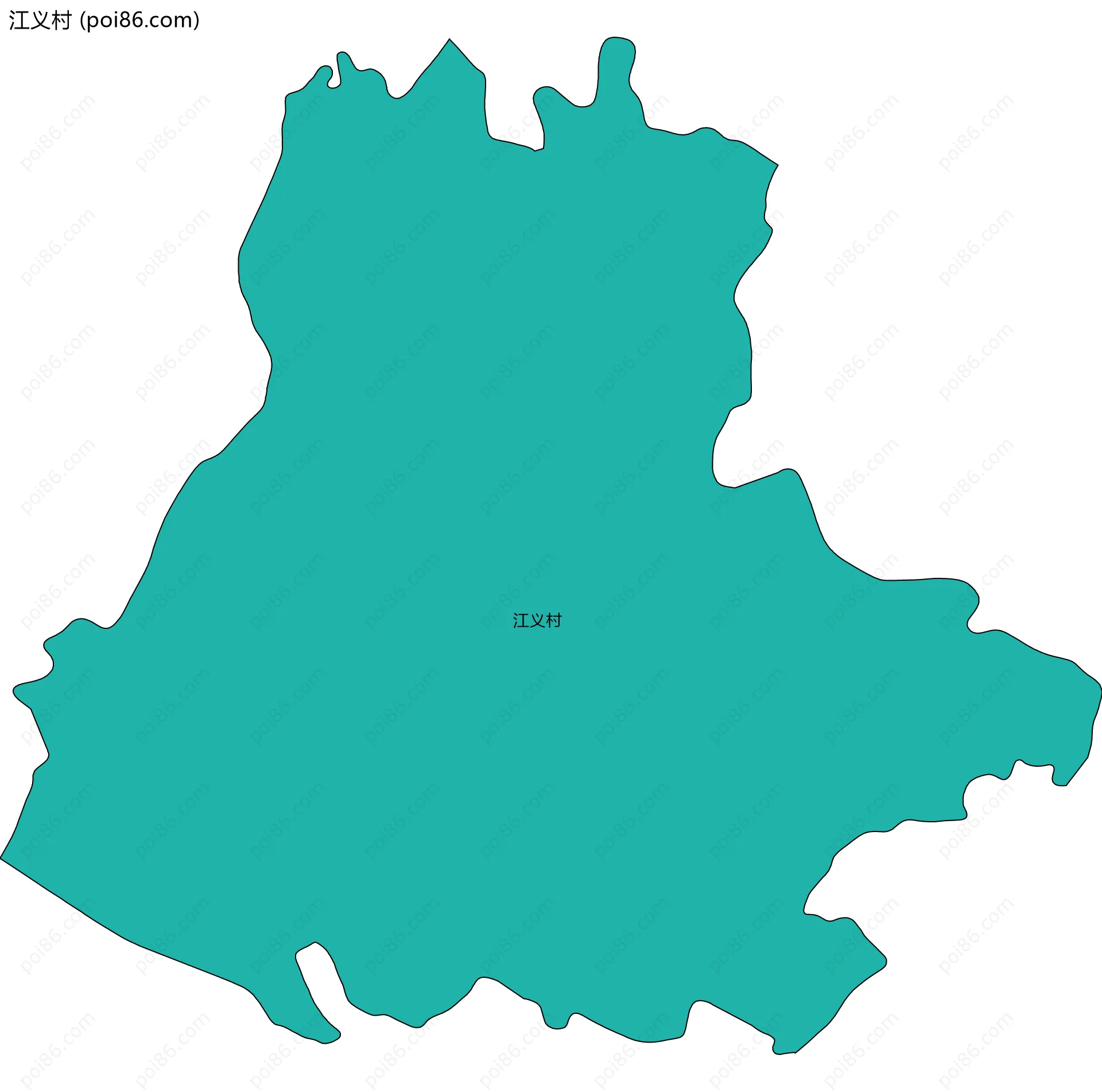 江义村边界地图