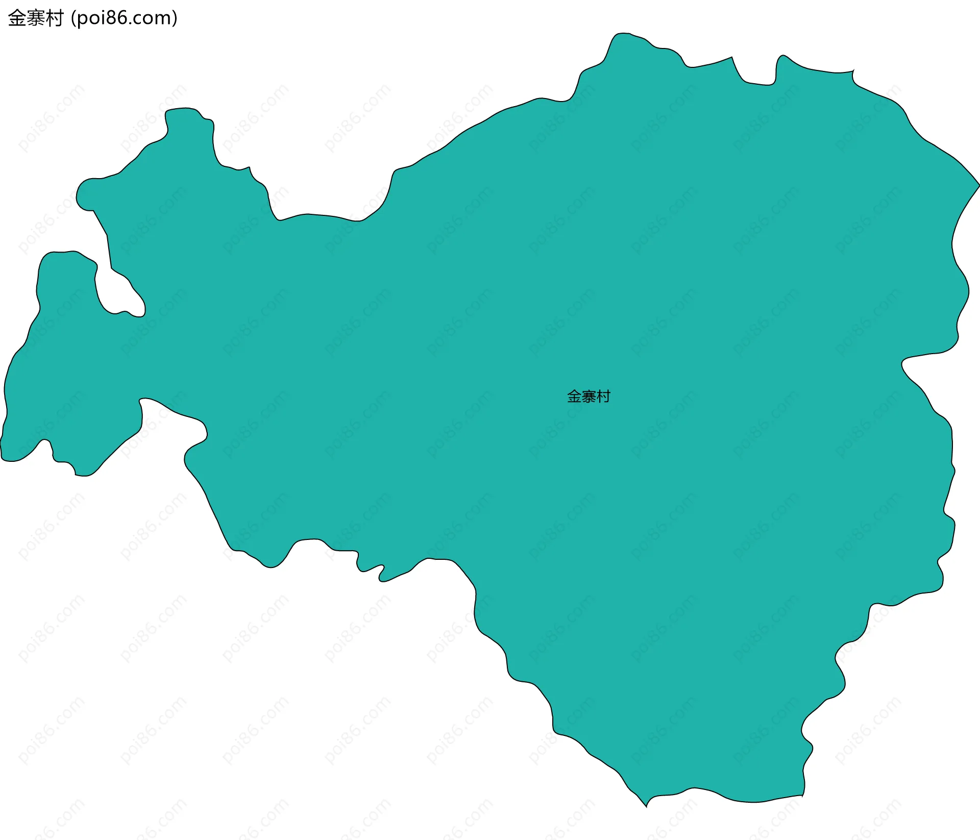 金寨村边界地图