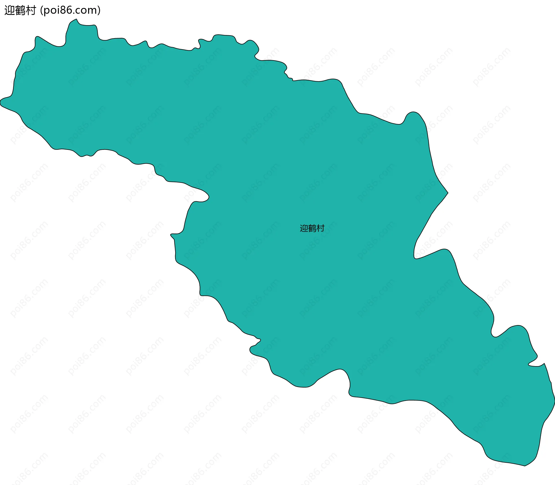 迎鹤村边界地图