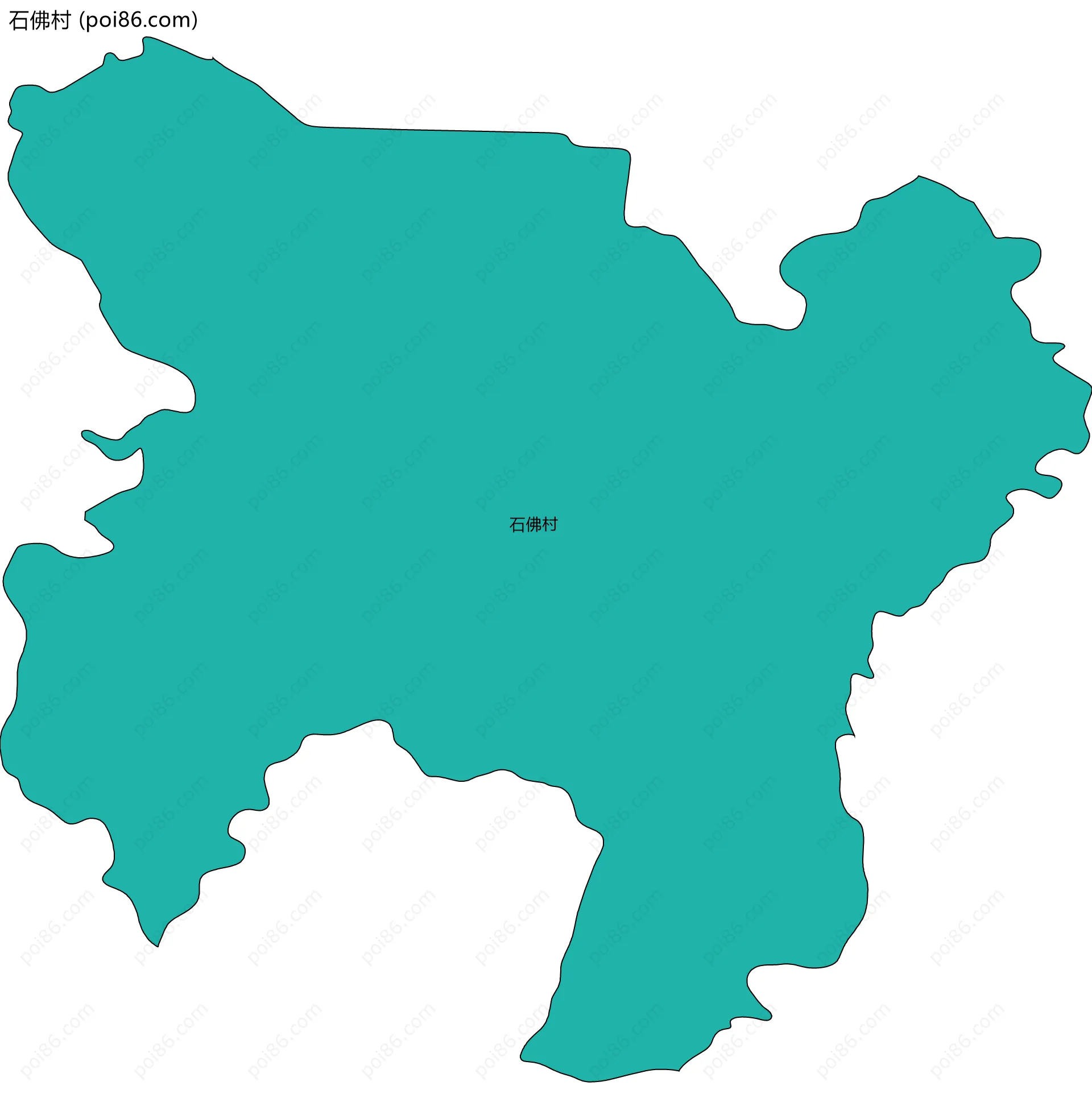 石佛村边界地图