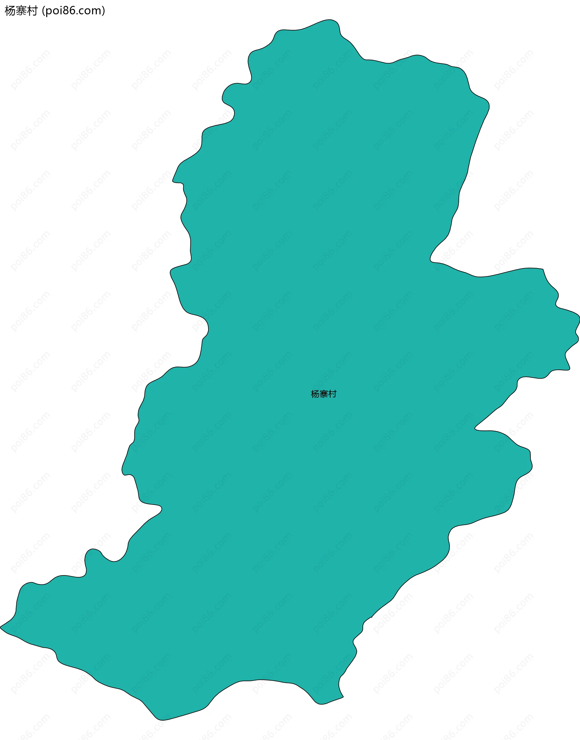 杨寨村边界地图