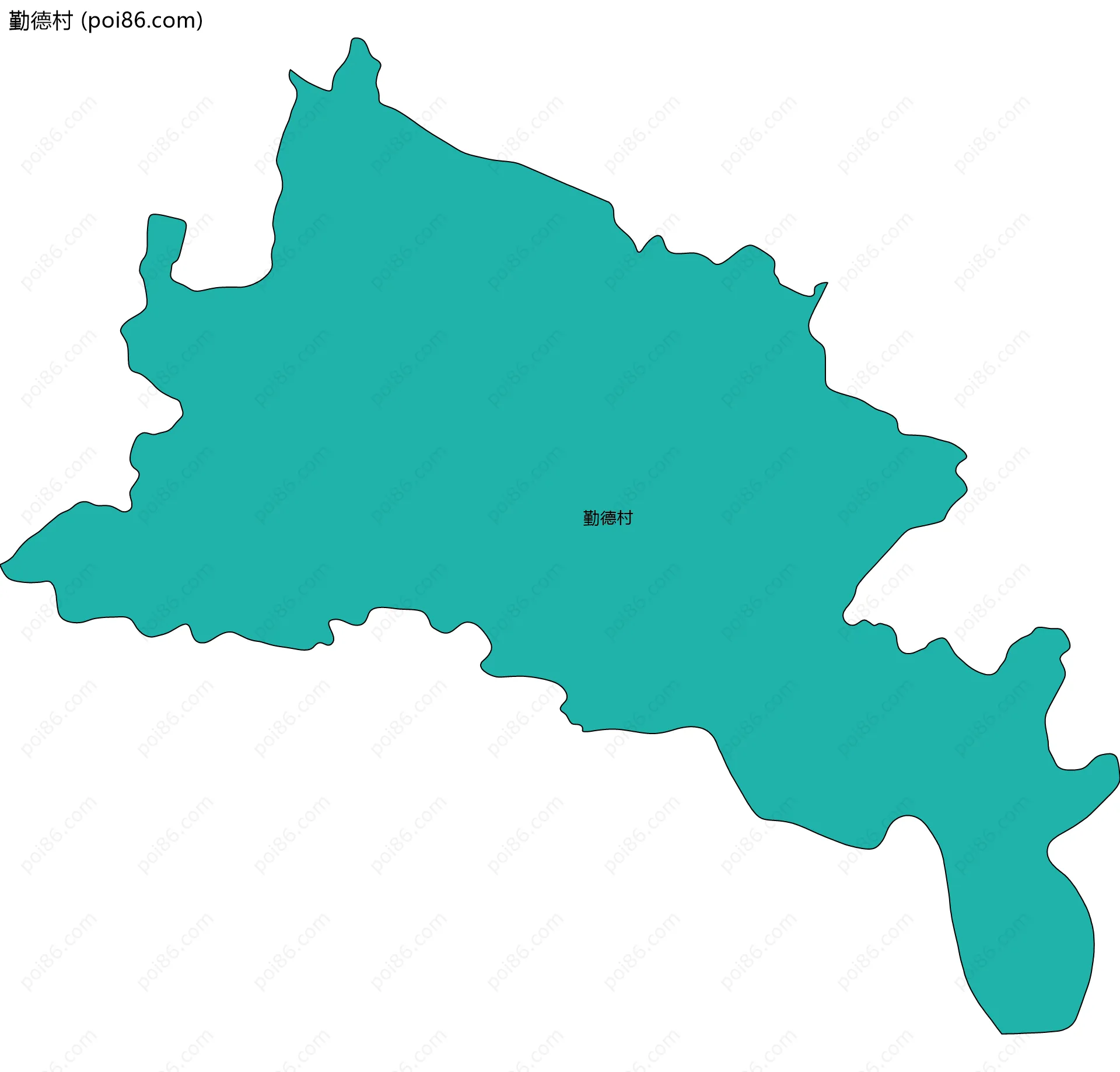 勤德村边界地图