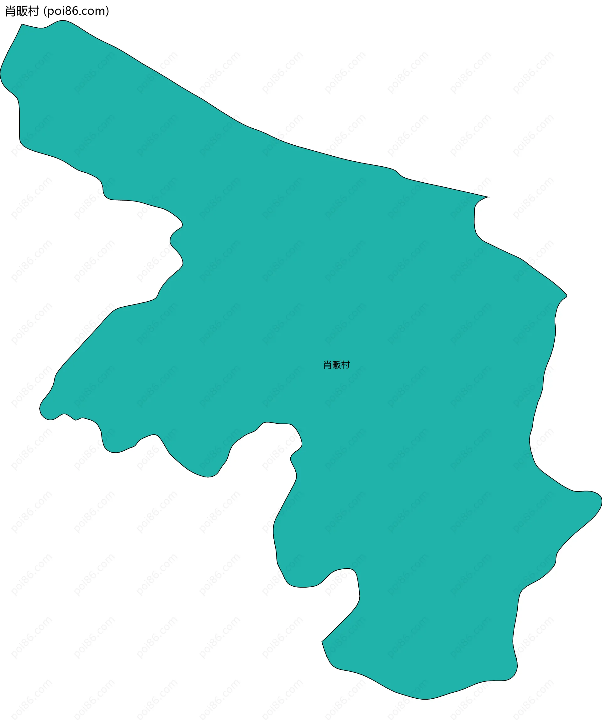 肖畈村边界地图