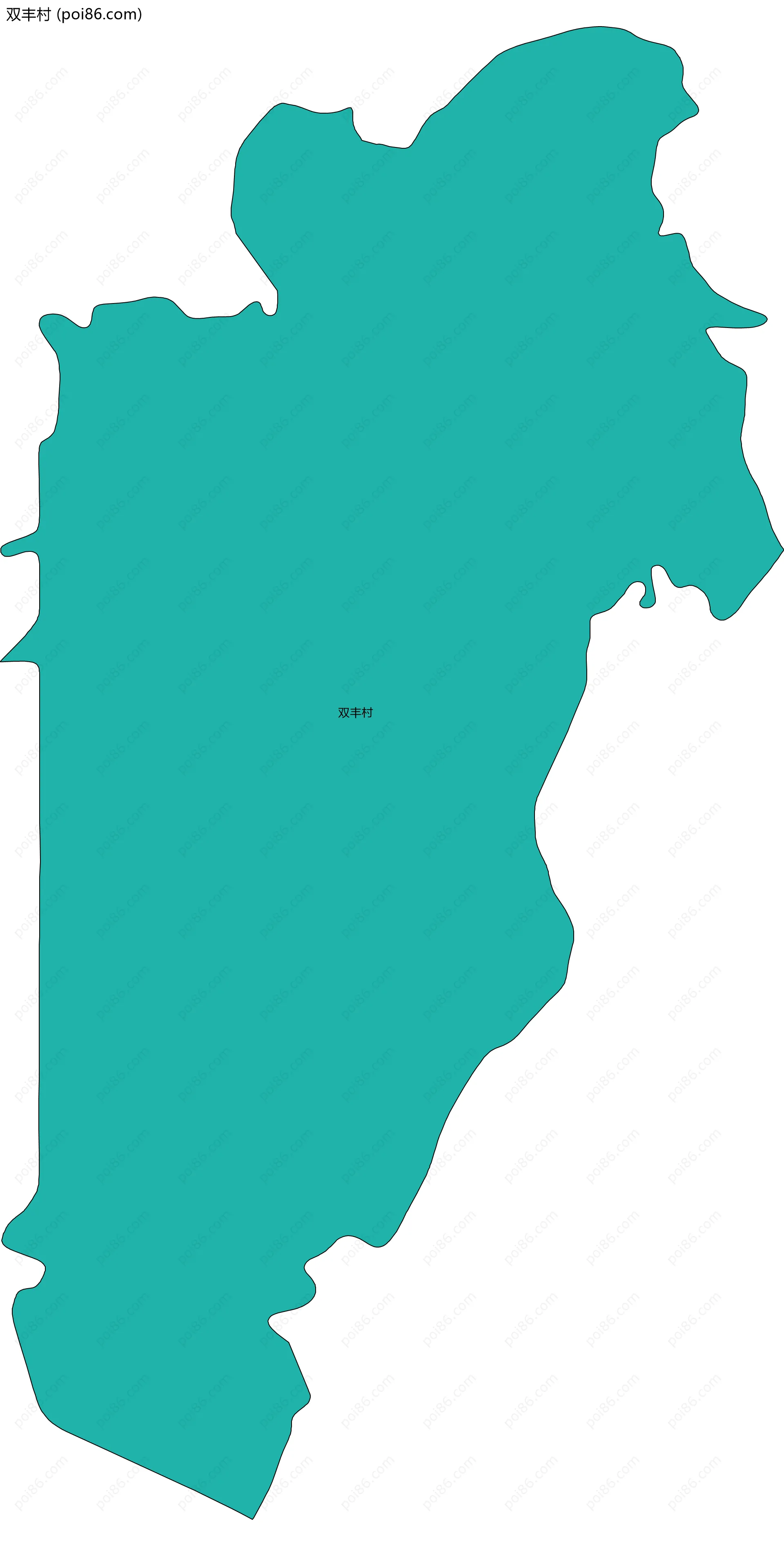 双丰村边界地图