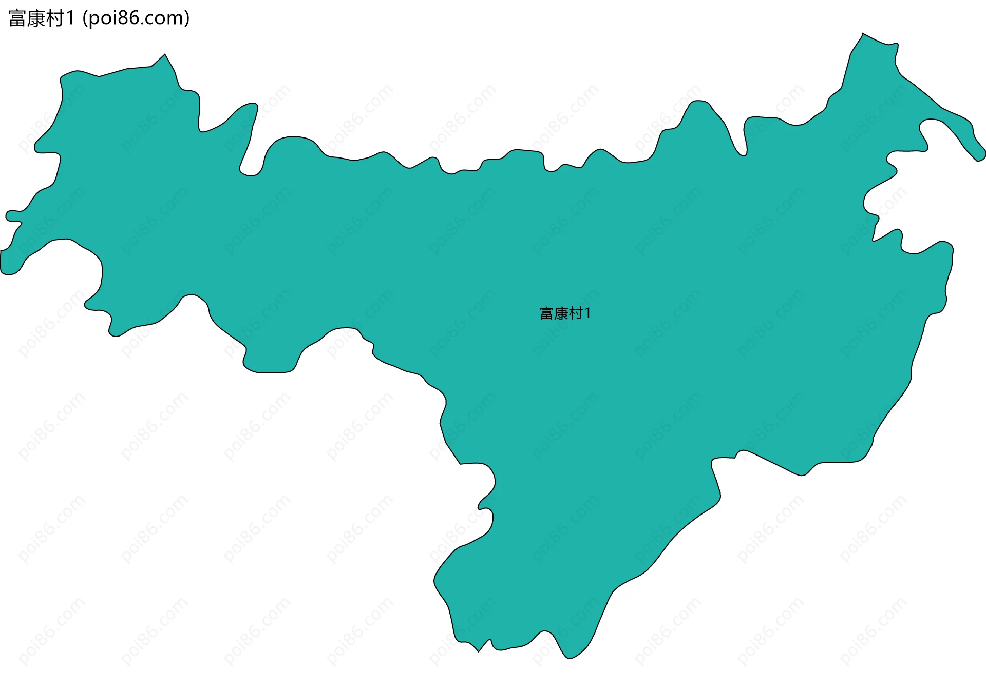 富康村1边界地图