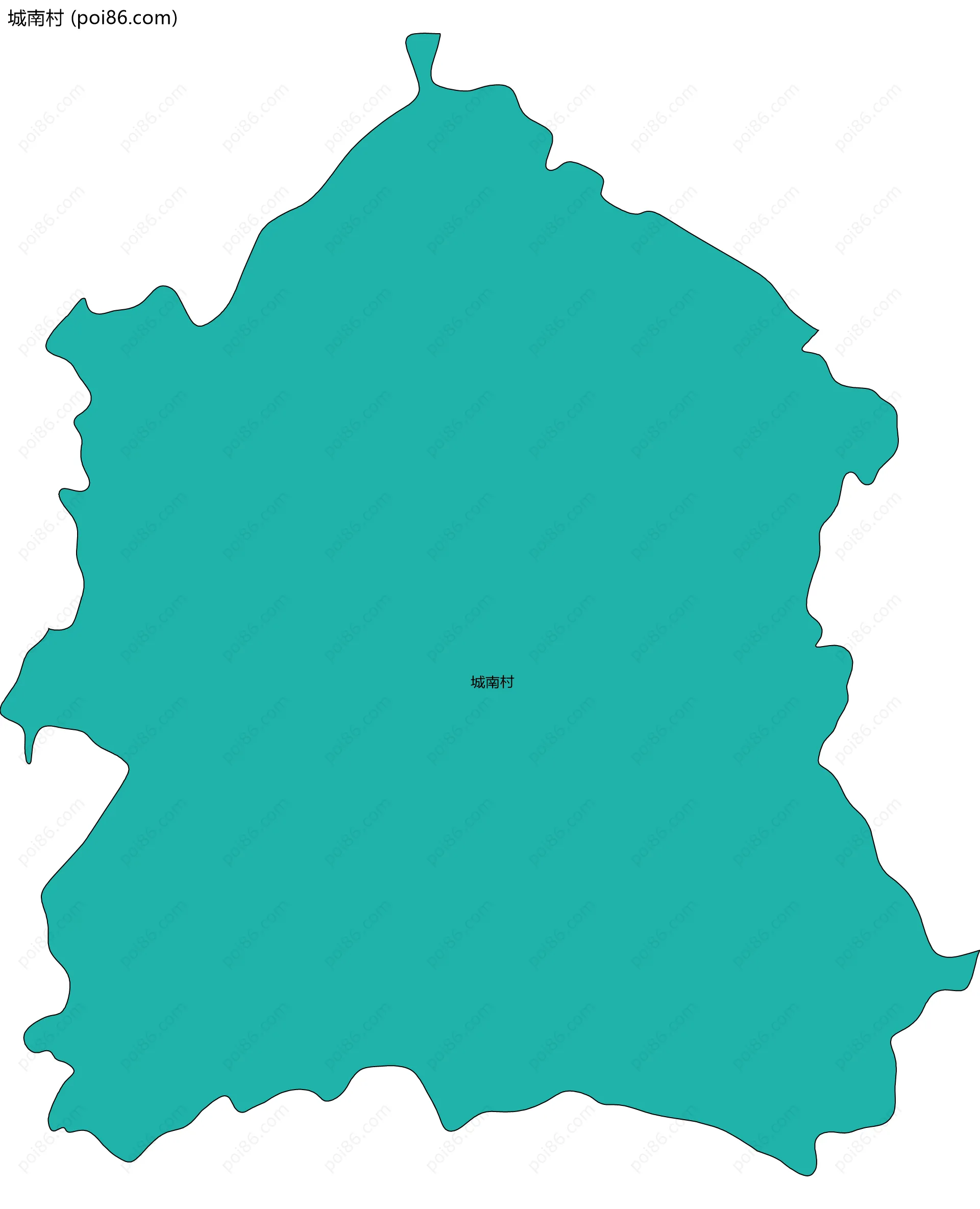 城南村边界地图