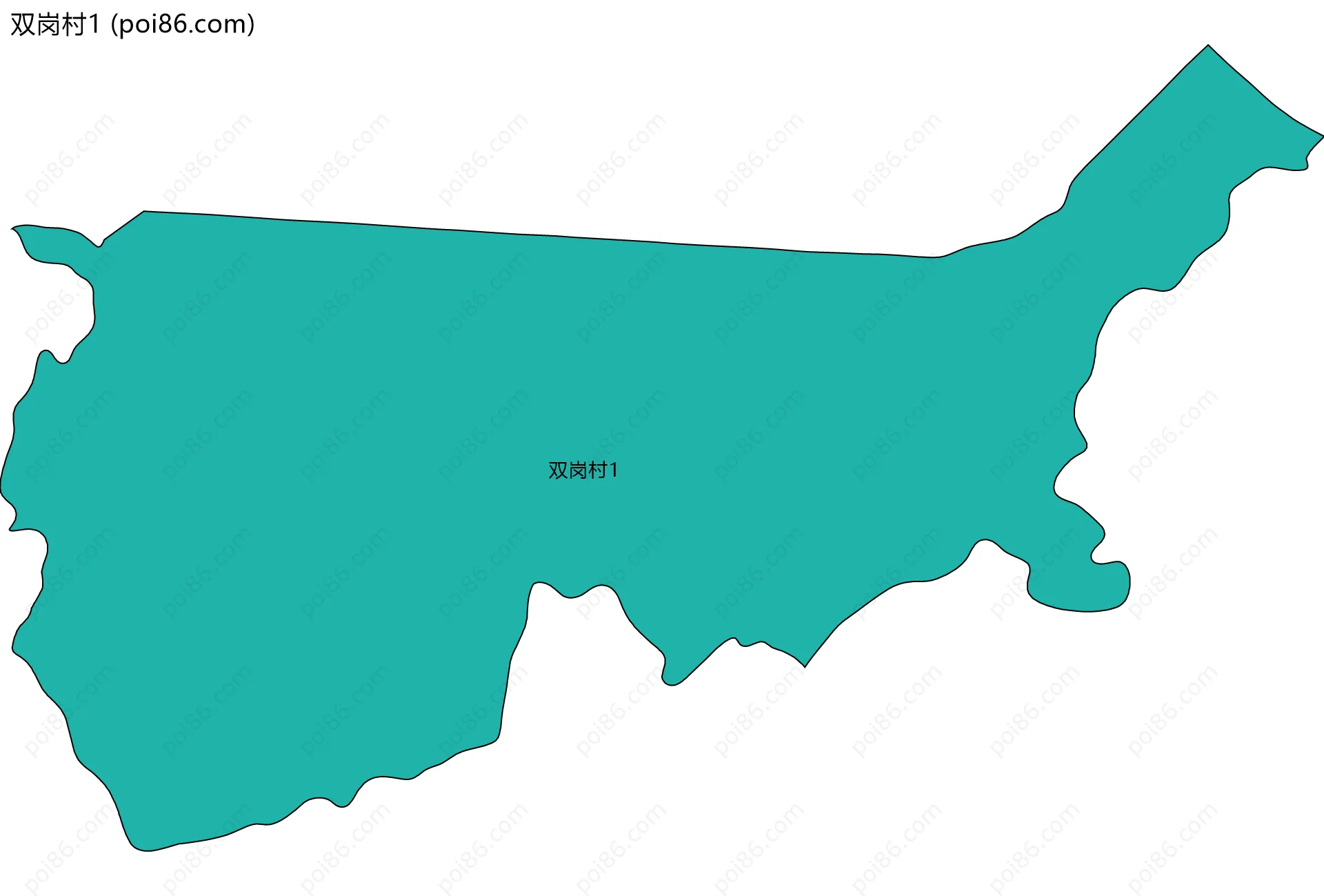 双岗村1边界地图
