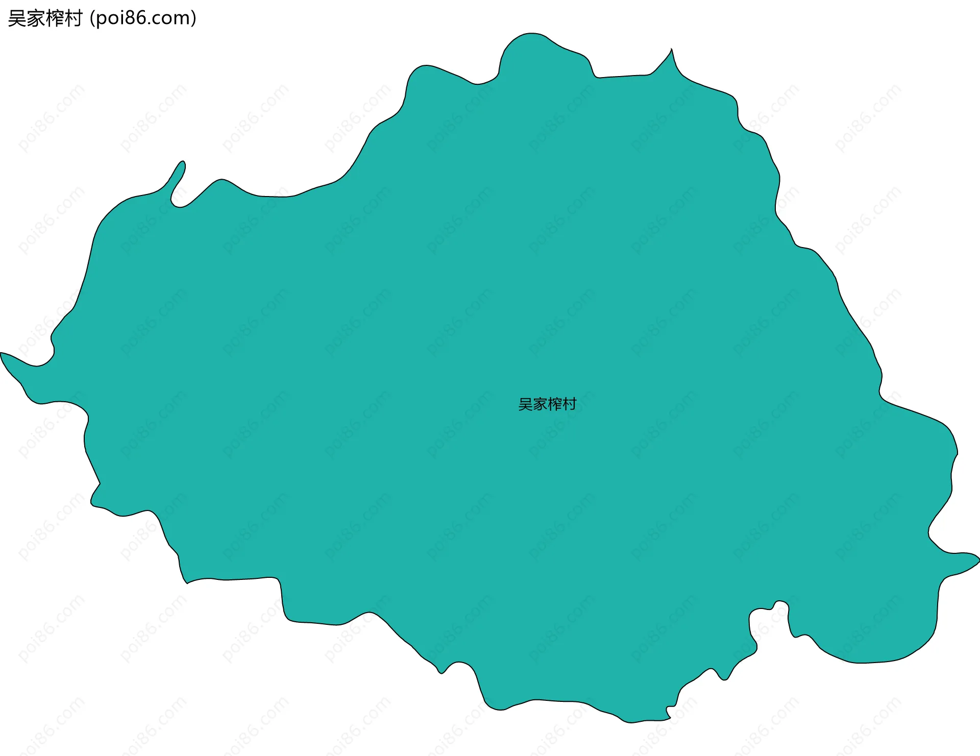 吴家榨村边界地图