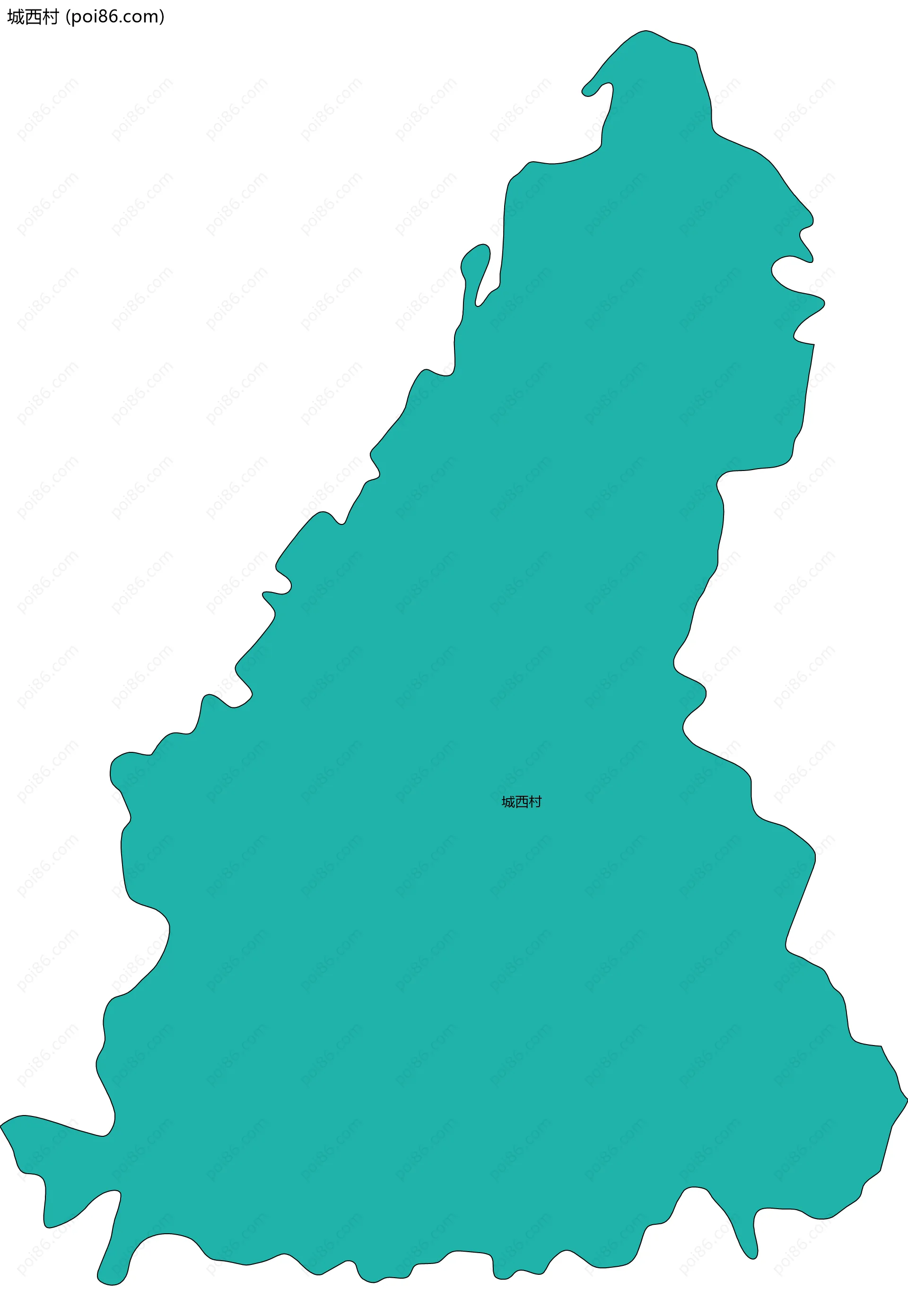 城西村边界地图