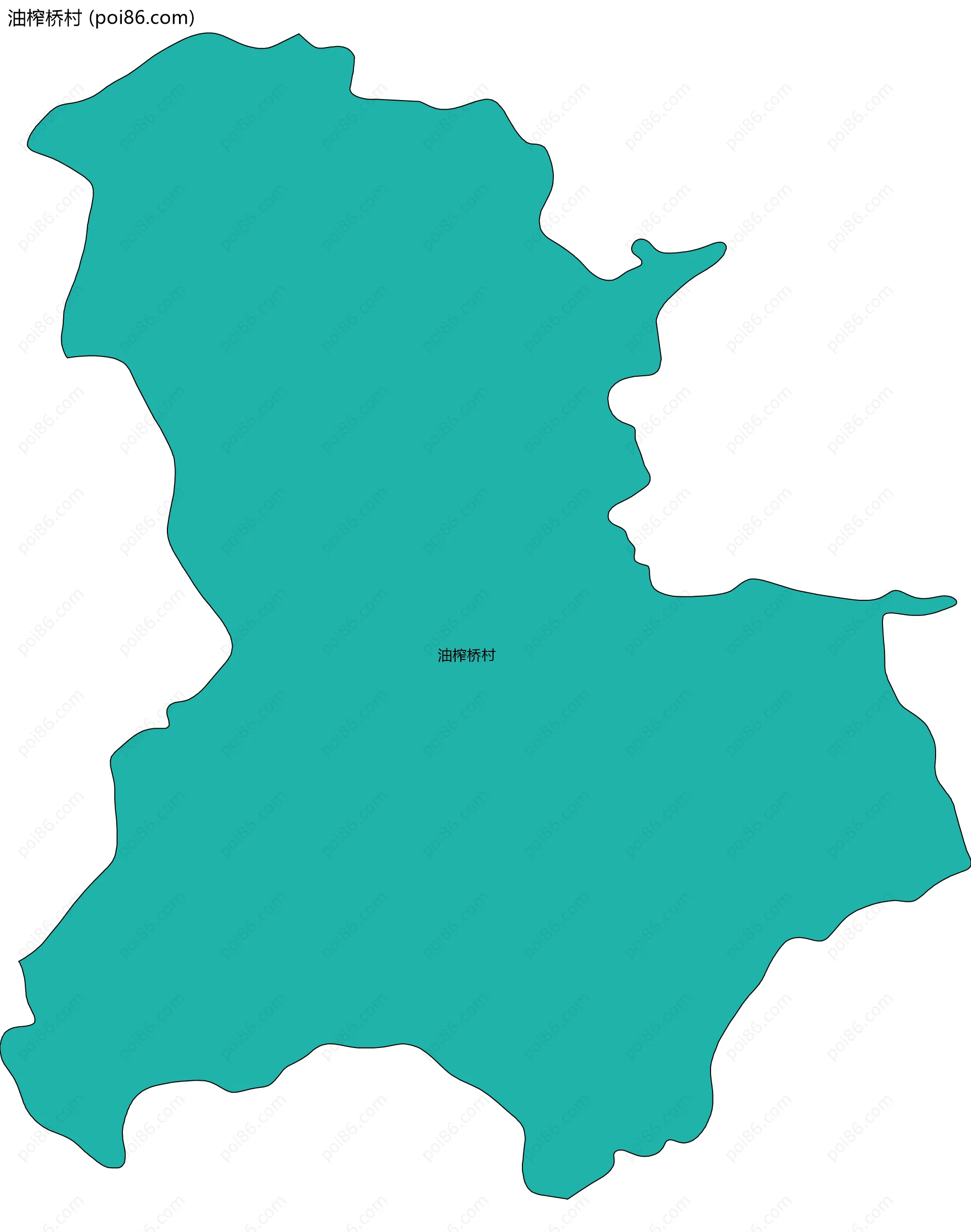 油榨桥村边界地图