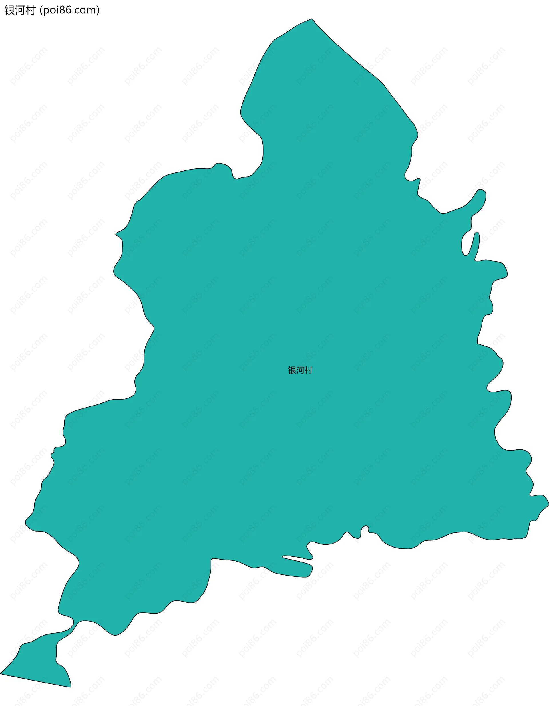 银河村边界地图