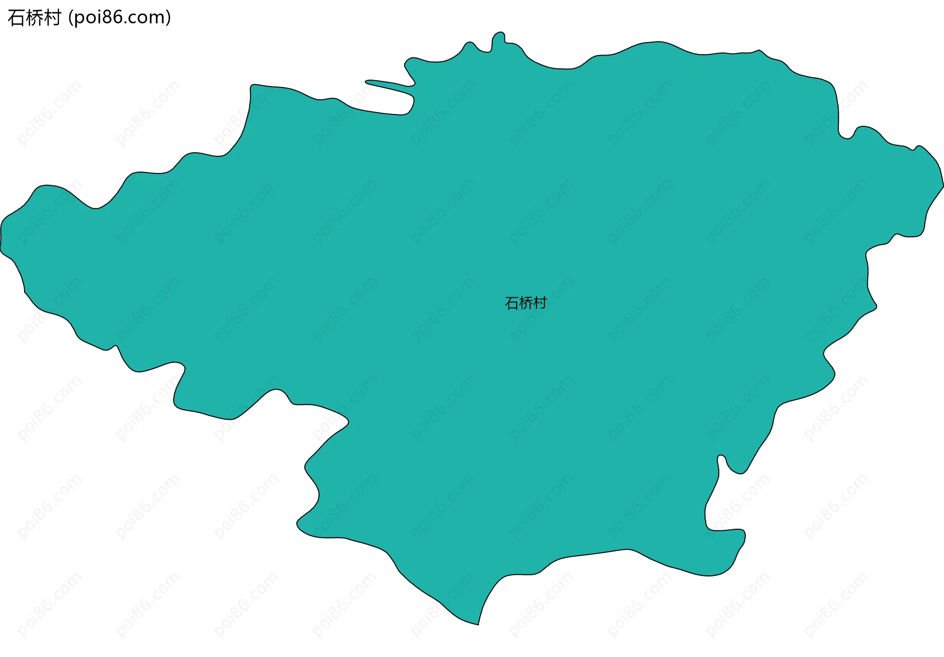 石桥村边界地图