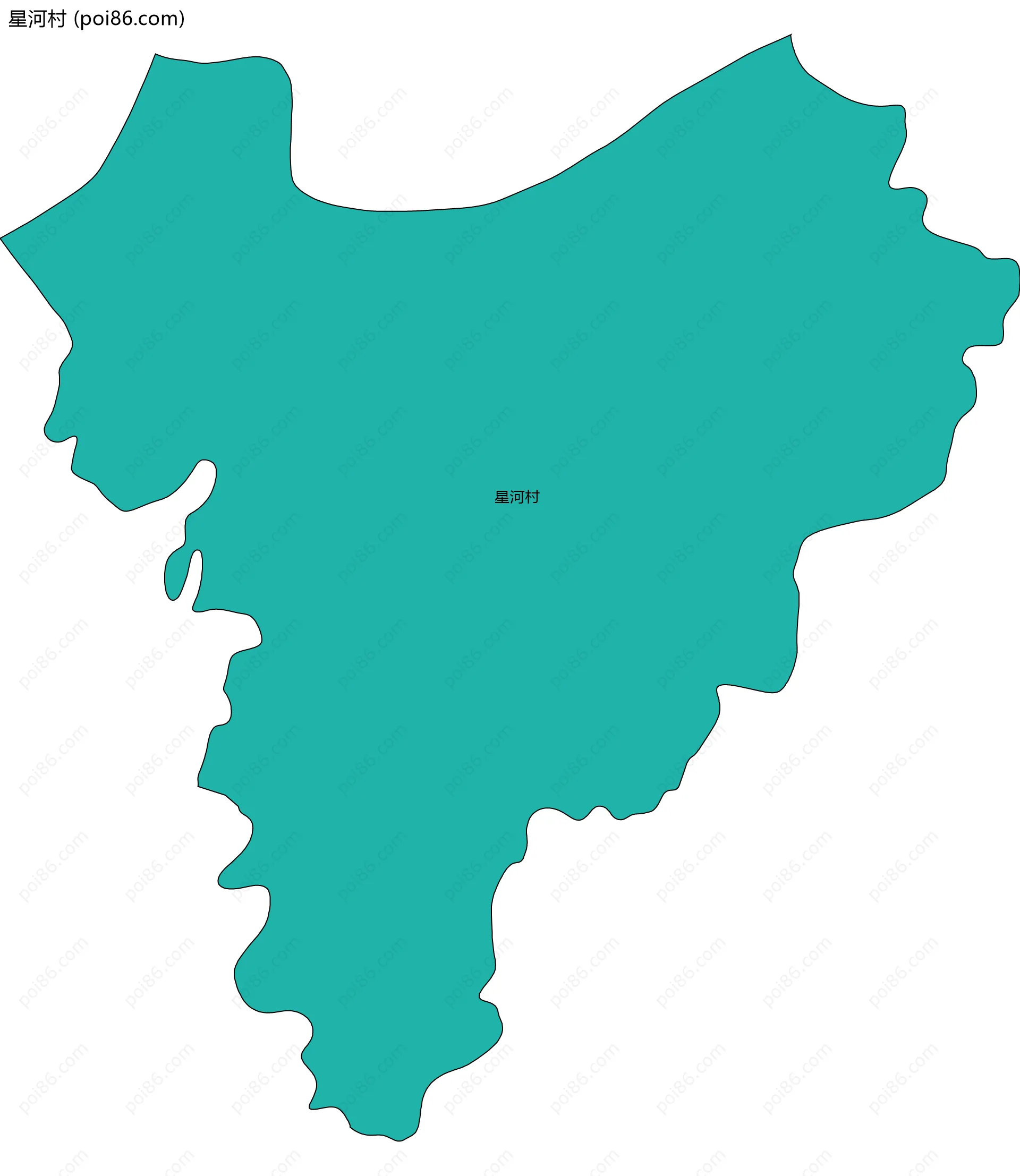 星河村边界地图